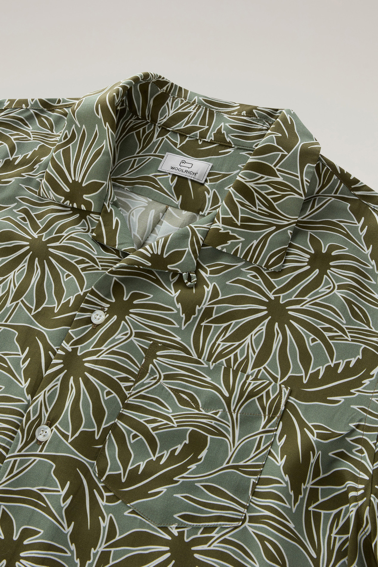Shirt with Tropical Print Green photo 2 | Woolrich