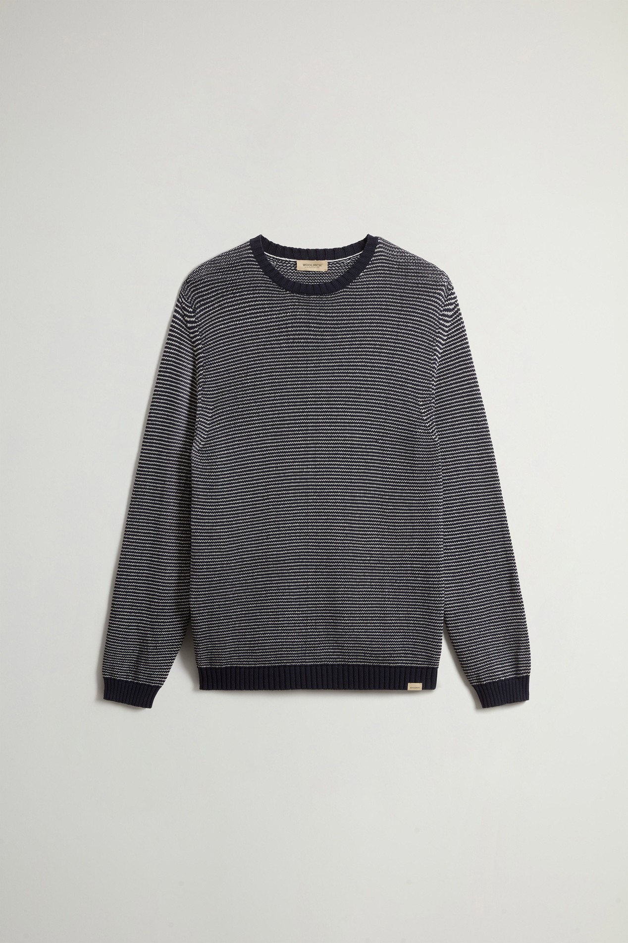 COTTON CREWNECK Blue photo 5 | Woolrich