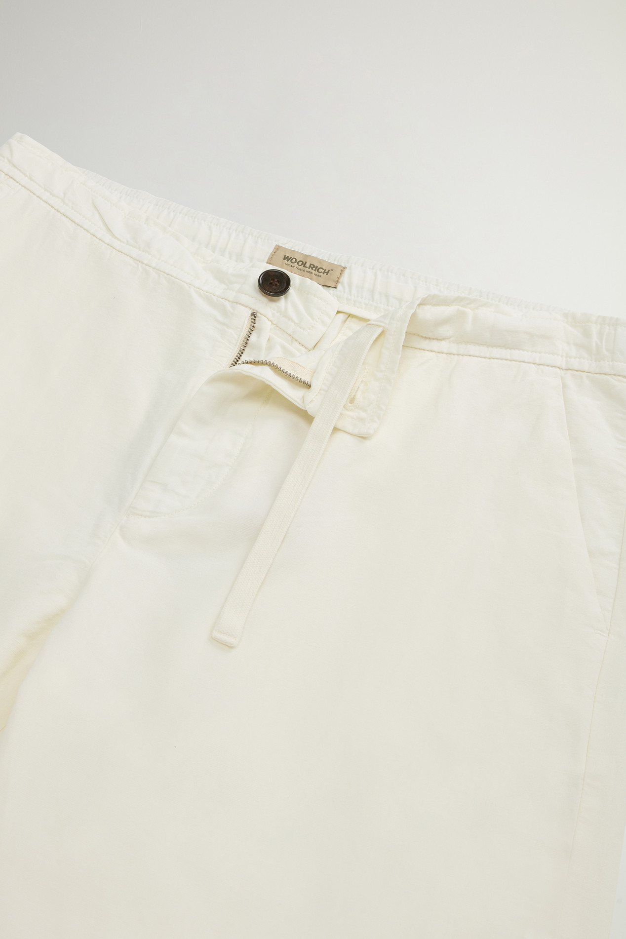 Garment-Dyed Cotton- and Linen-Blend Pants White photo 2 | Woolrich