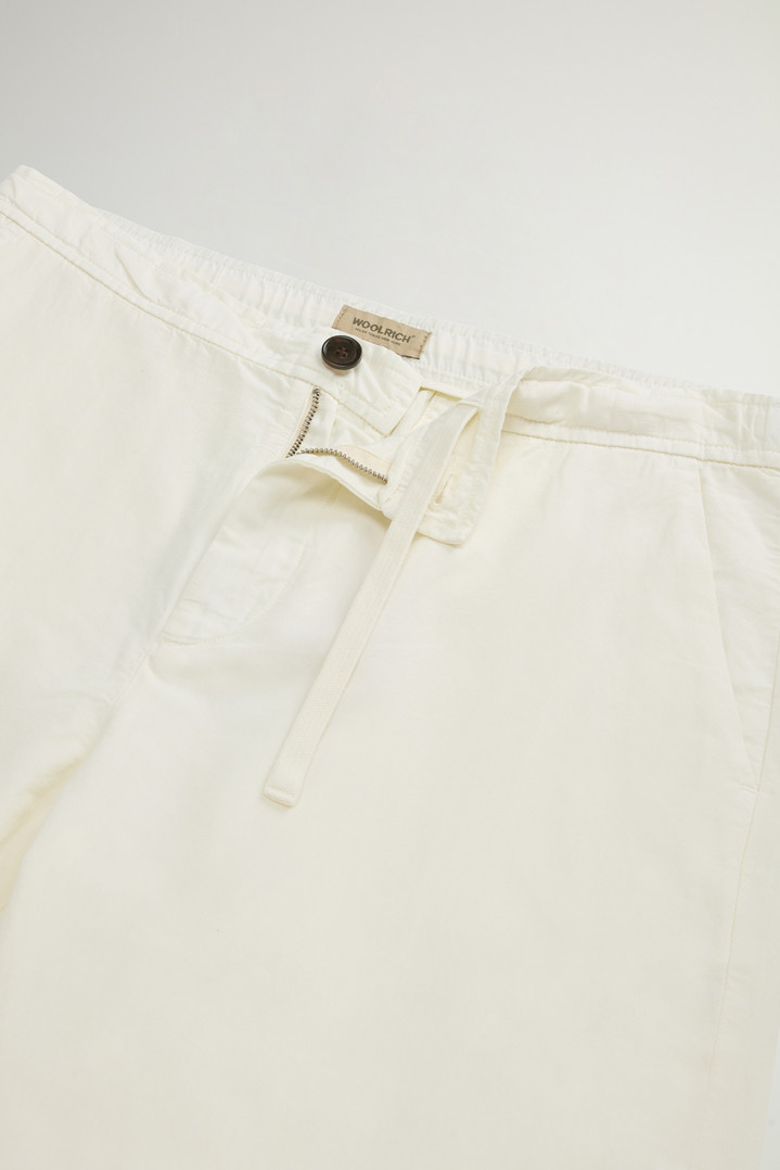 Garment-Dyed Cotton- and Linen-Blend Pants White photo 2 | Woolrich