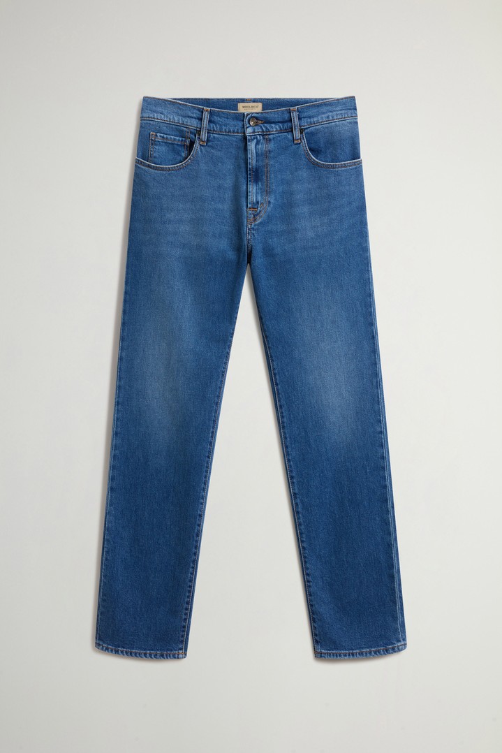 Five-Pocket Jeans in Stretch Cotton Denim Blue photo 3 | Woolrich