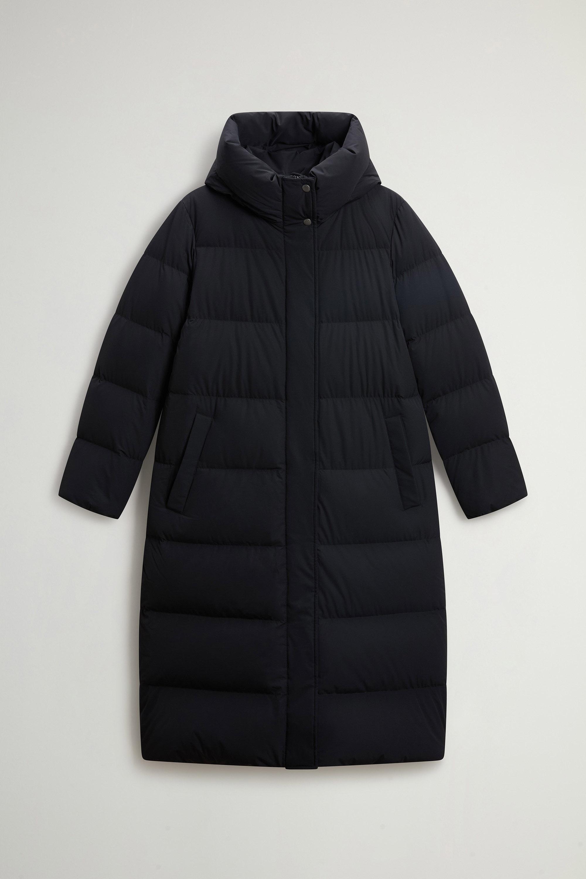 Madison Quilted Coat in Matte Stretch Nylon Black photo 5 | Woolrich