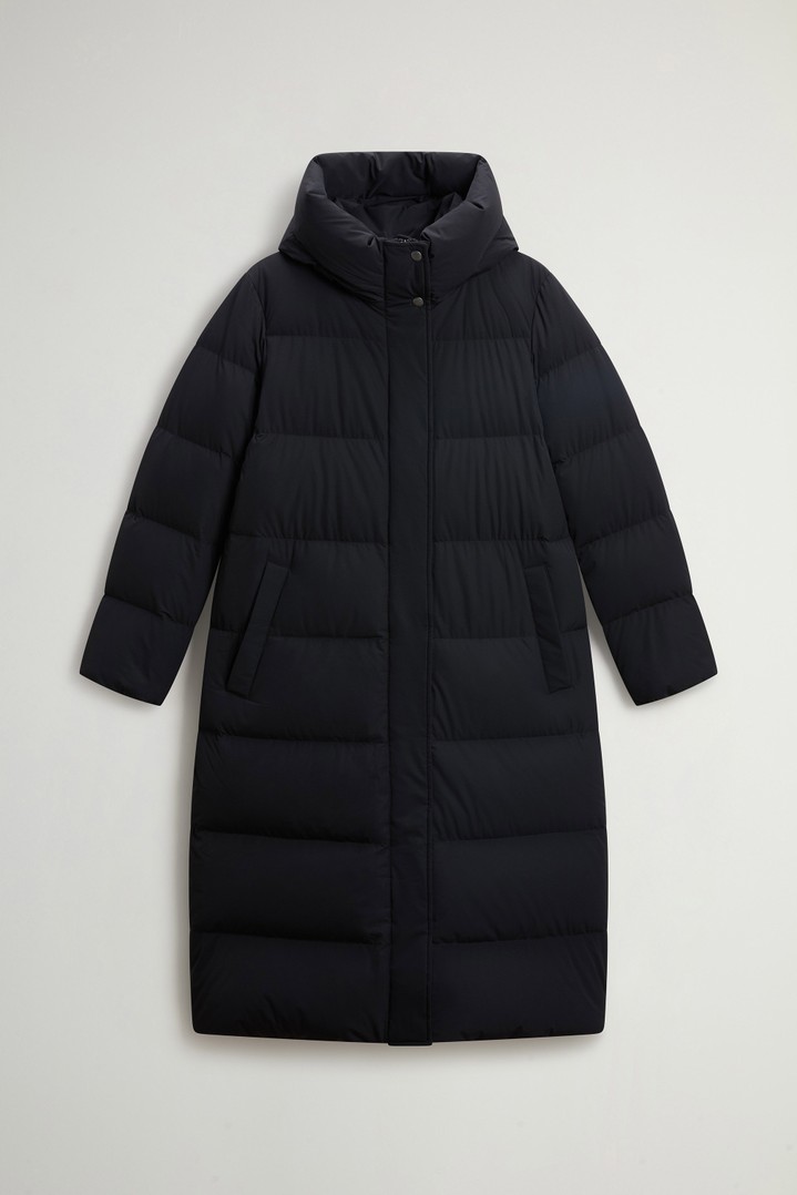 Madison Quilted Coat in Matte Stretch Nylon Black photo 5 | Woolrich
