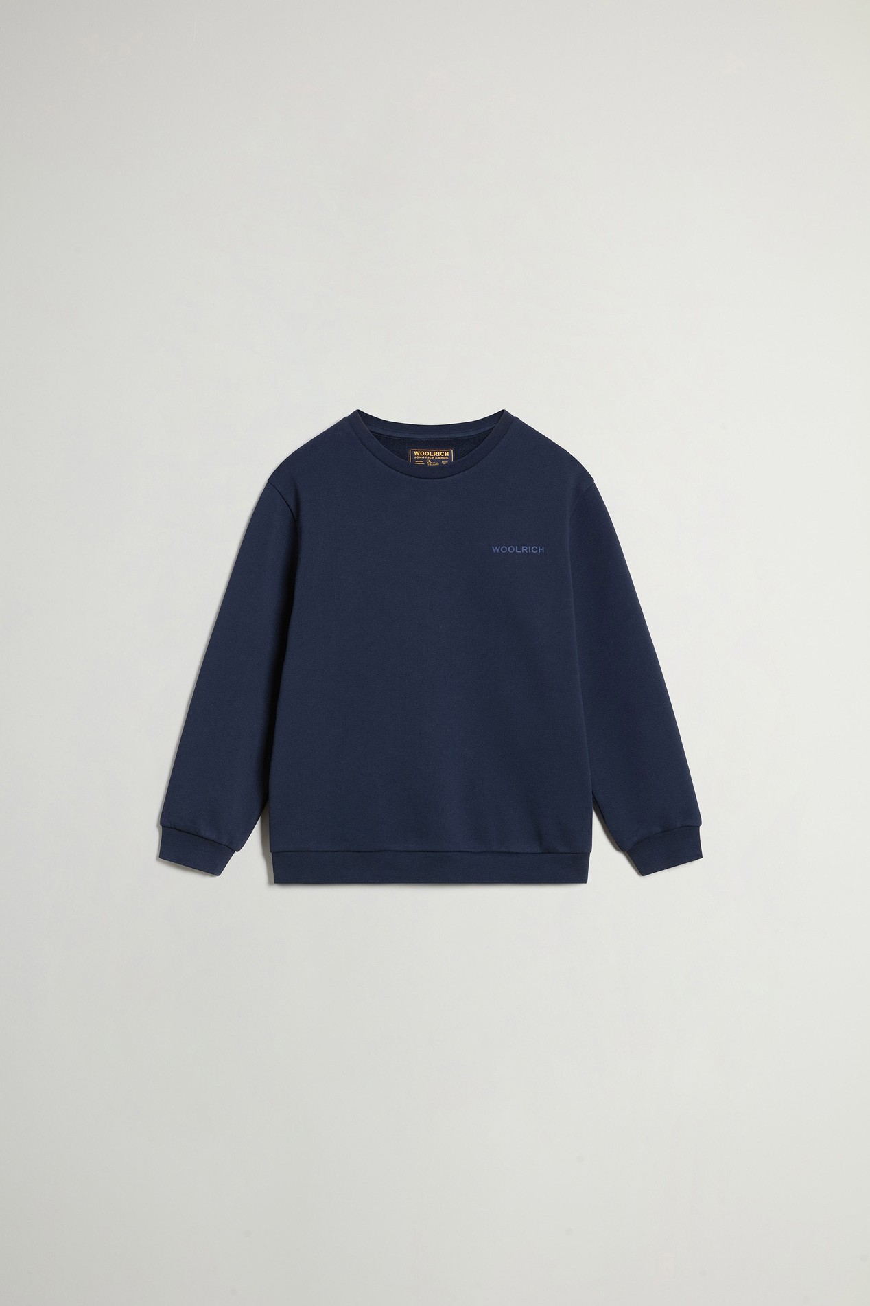 LOGO CREWNECK Blue photo 1 | Woolrich