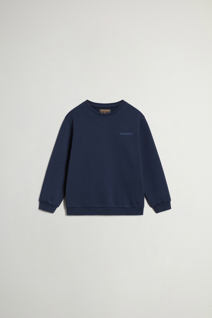 LOGO CREWNECK Blue photo 1 | Woolrich