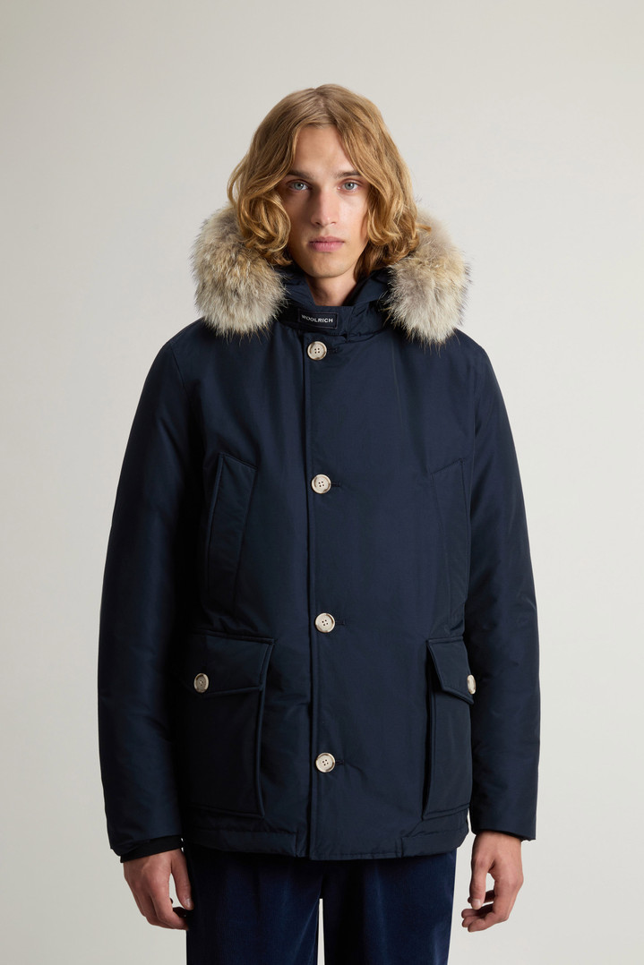 Arctic Anorak in Ramar Cloth with Detachable Fur Blue photo 1 | Woolrich