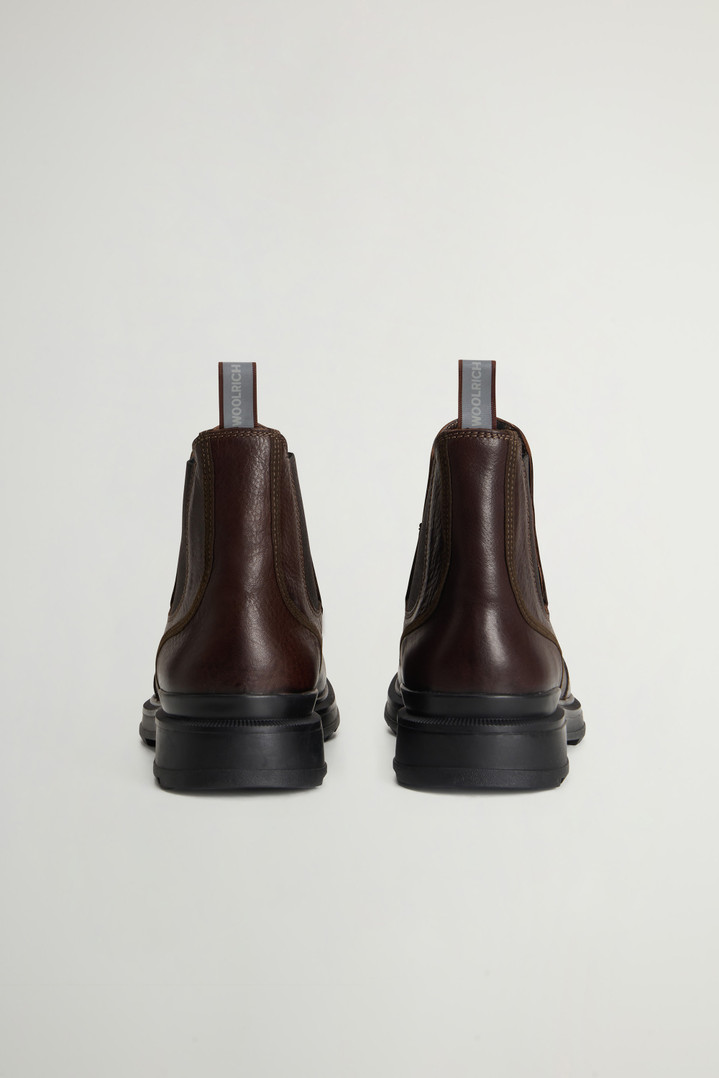 Stone Grove Ankle Boots in Cowhide Leather Brown photo 3 | Woolrich