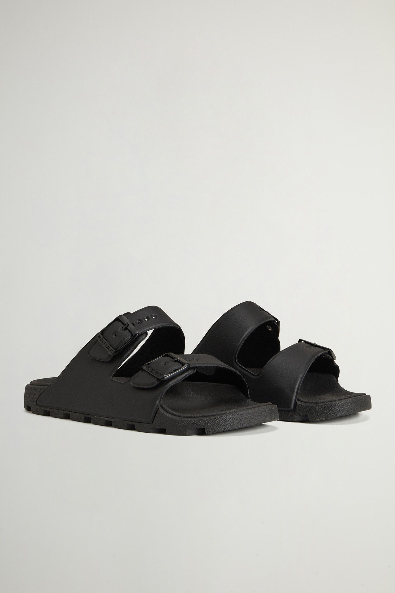 Double-Band Rubber Sandals Black photo 2 | Woolrich