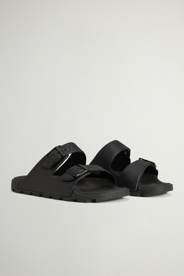 Double-Band Rubber Sandals Black photo 2 | Woolrich