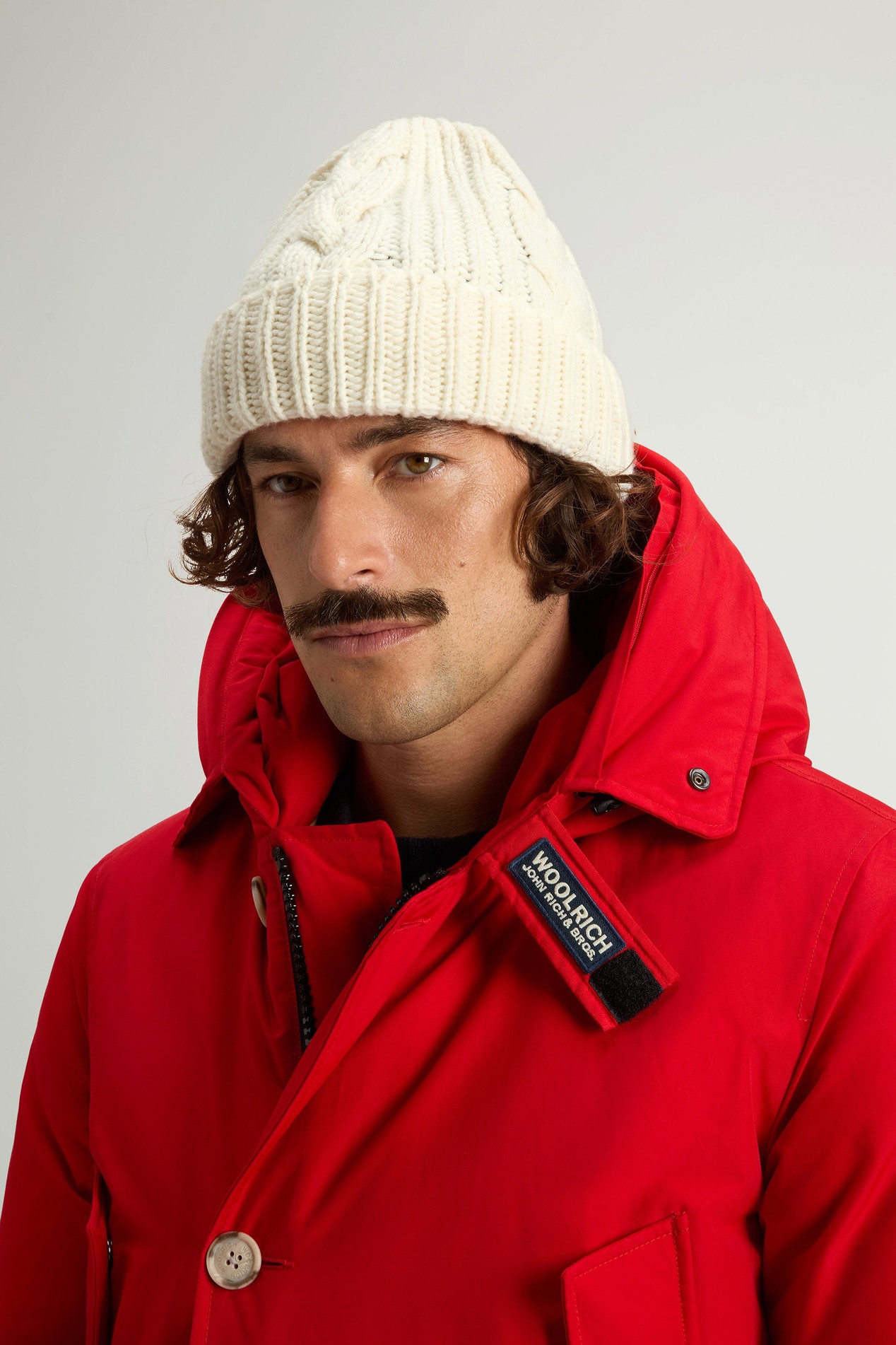 Muts van wol- en katoenmix Wit photo 1 | Woolrich