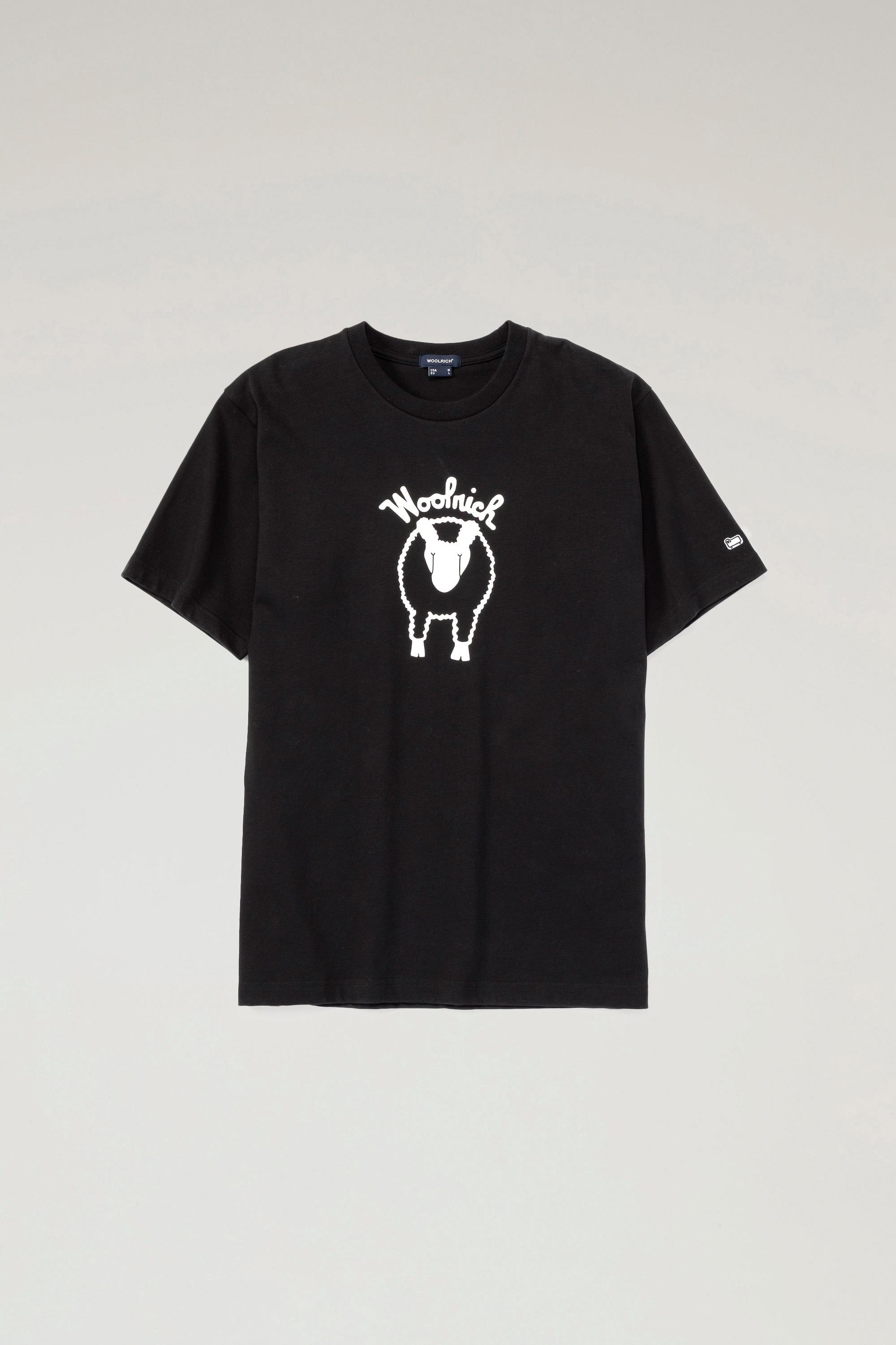 Sheep T-shirt in Pure Cotton Black photo 1 | Woolrich