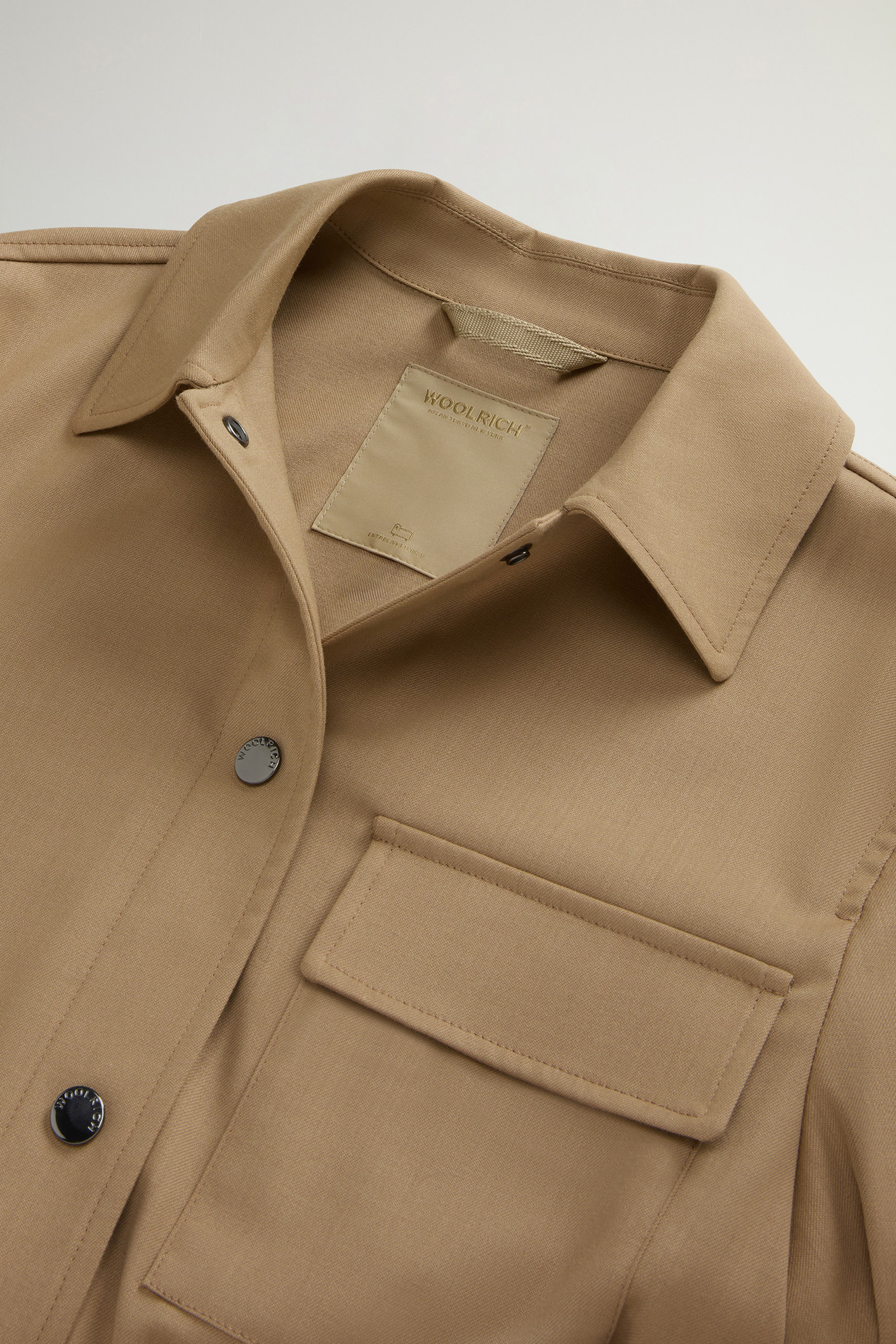 Overshirt in Wool Blend Beige photo 6 | Woolrich