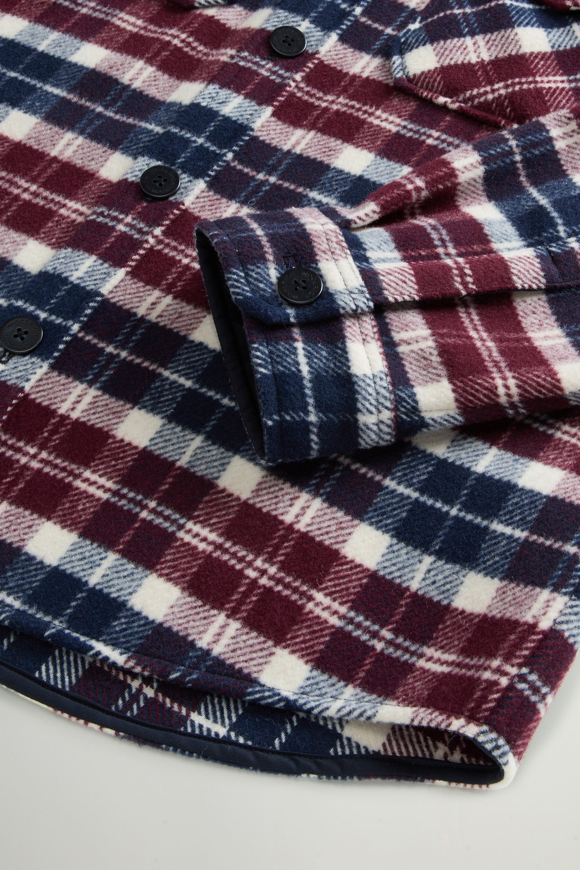 Wool-Blend Overshirt with Checked Pattern Multicolor photo 7 | Woolrich