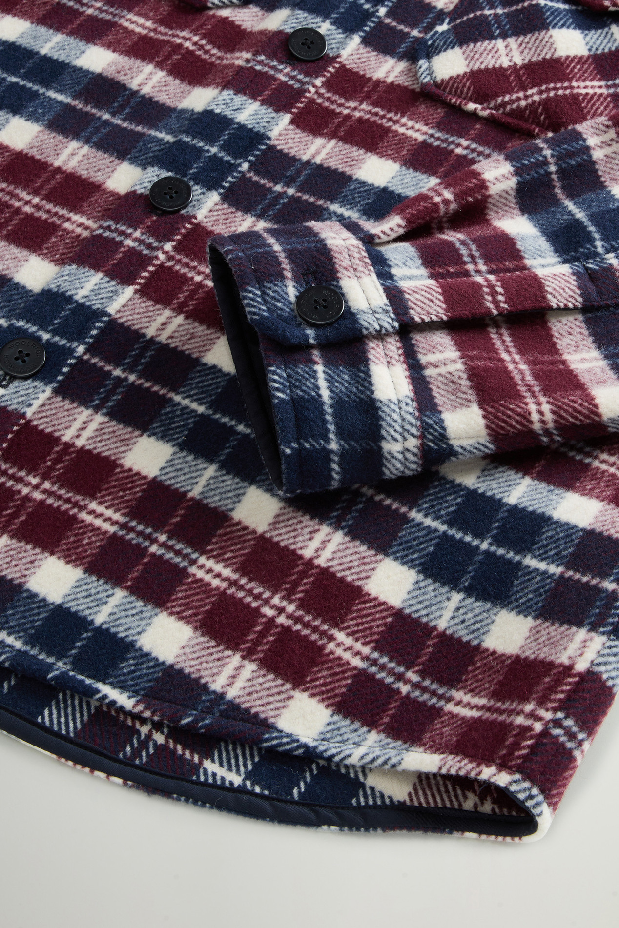Wool-Blend Overshirt with Checked Pattern Multicolor photo 7 | Woolrich