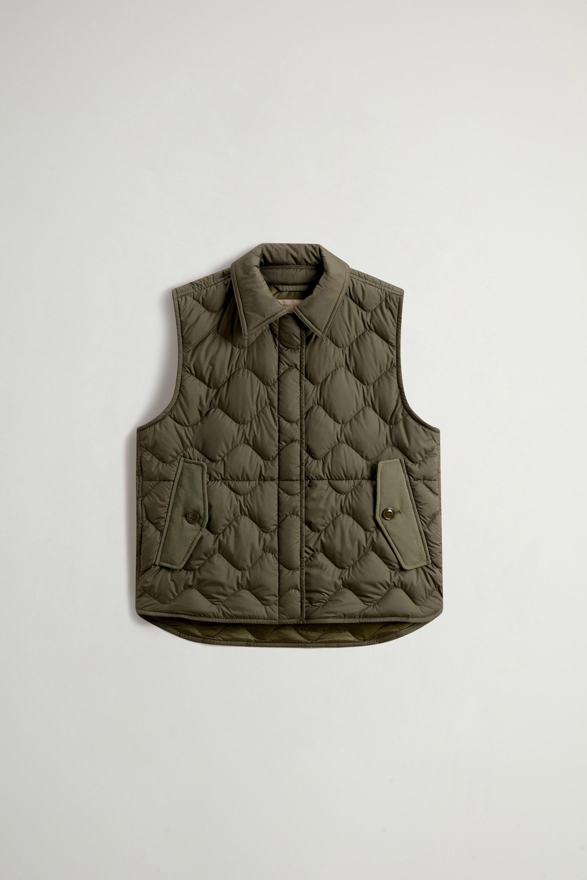 Quilted Microfiber Heritage Vest Green photo 5 | Woolrich