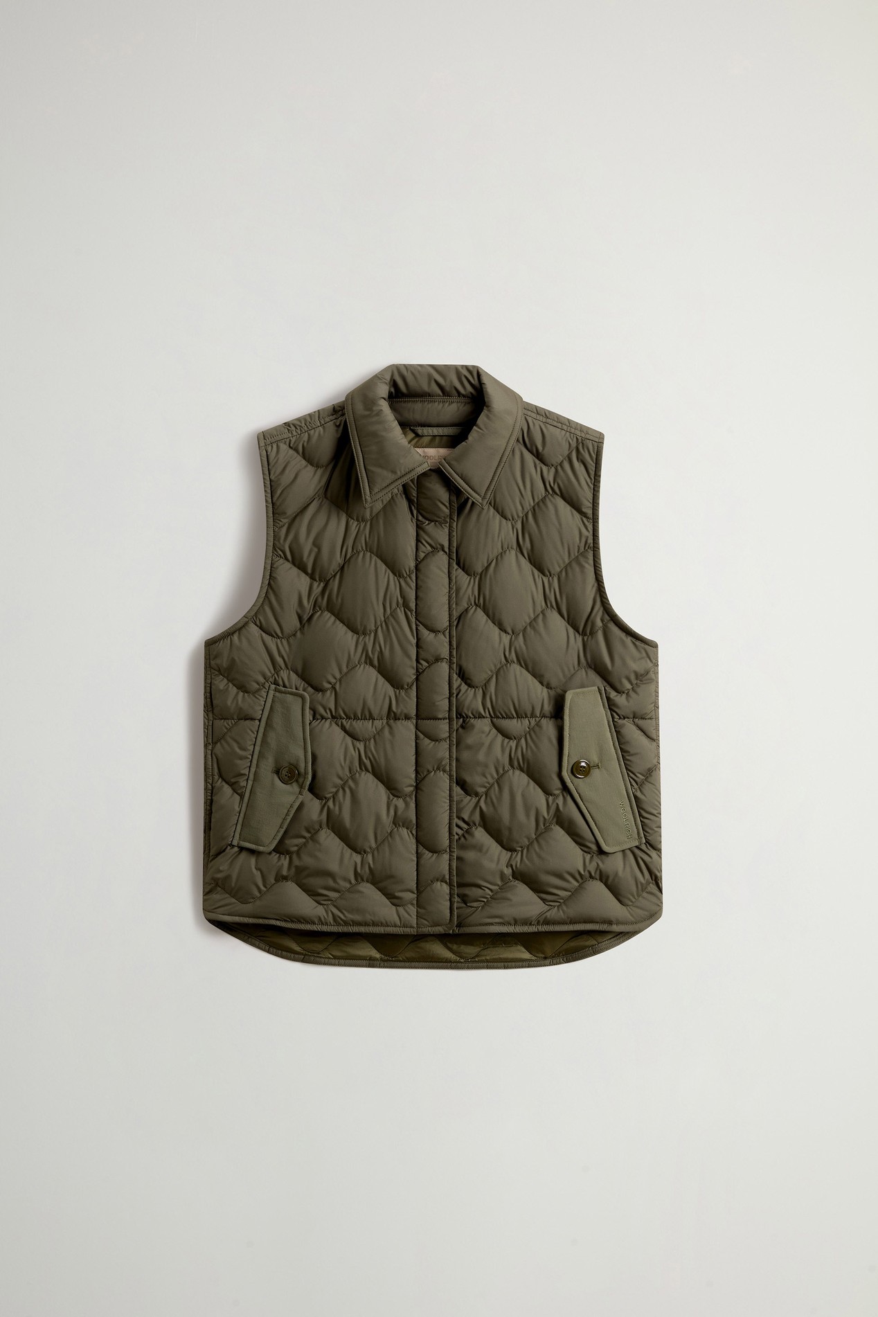 Quilted Microfiber Heritage Vest Green photo 5 | Woolrich
