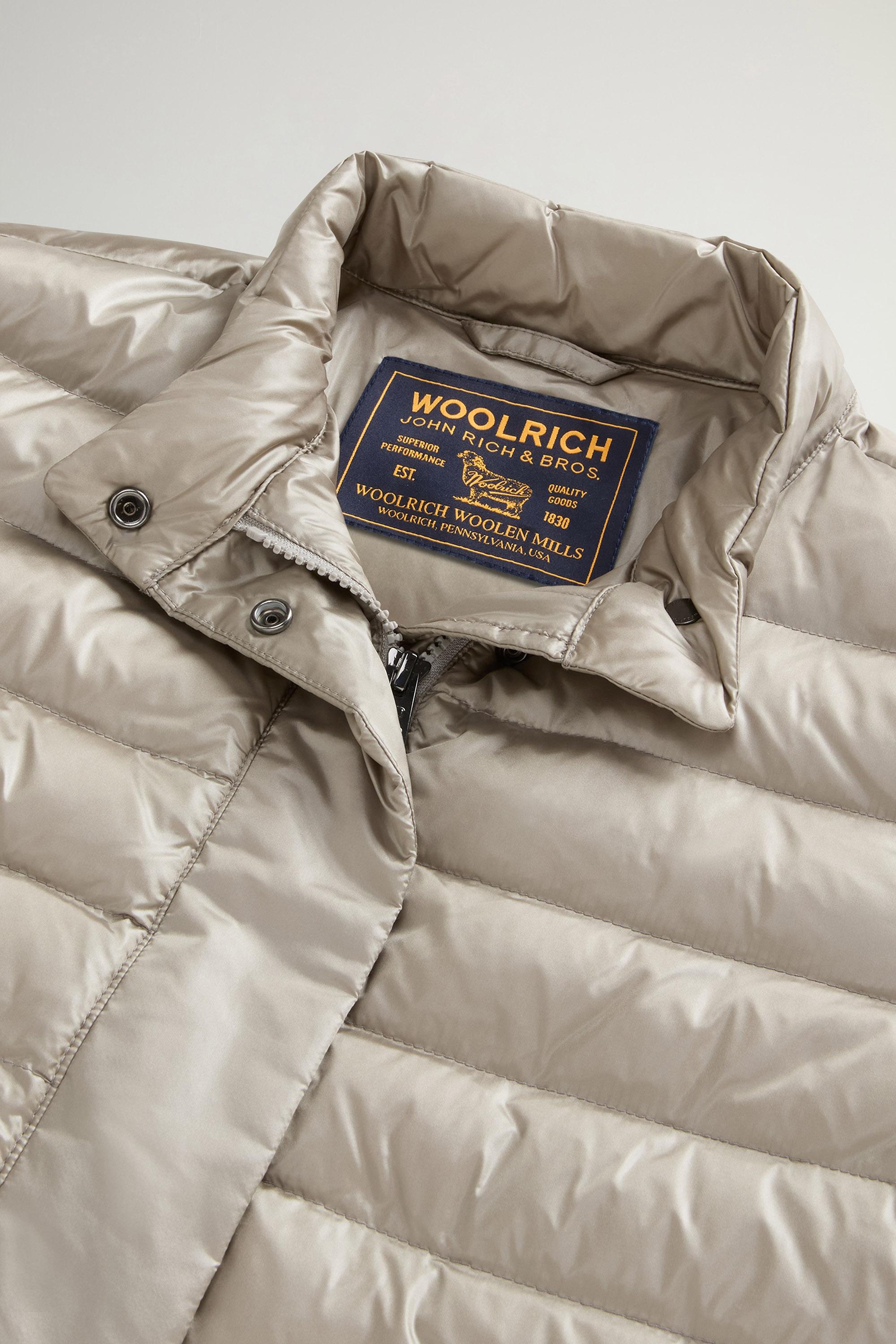 Lightweight Down Jacket in Liquid Nylon Beige photo 6 | Woolrich