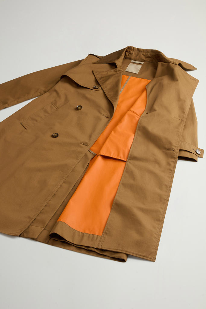 TECH COTTON TRENCH Brown photo 8 | Woolrich