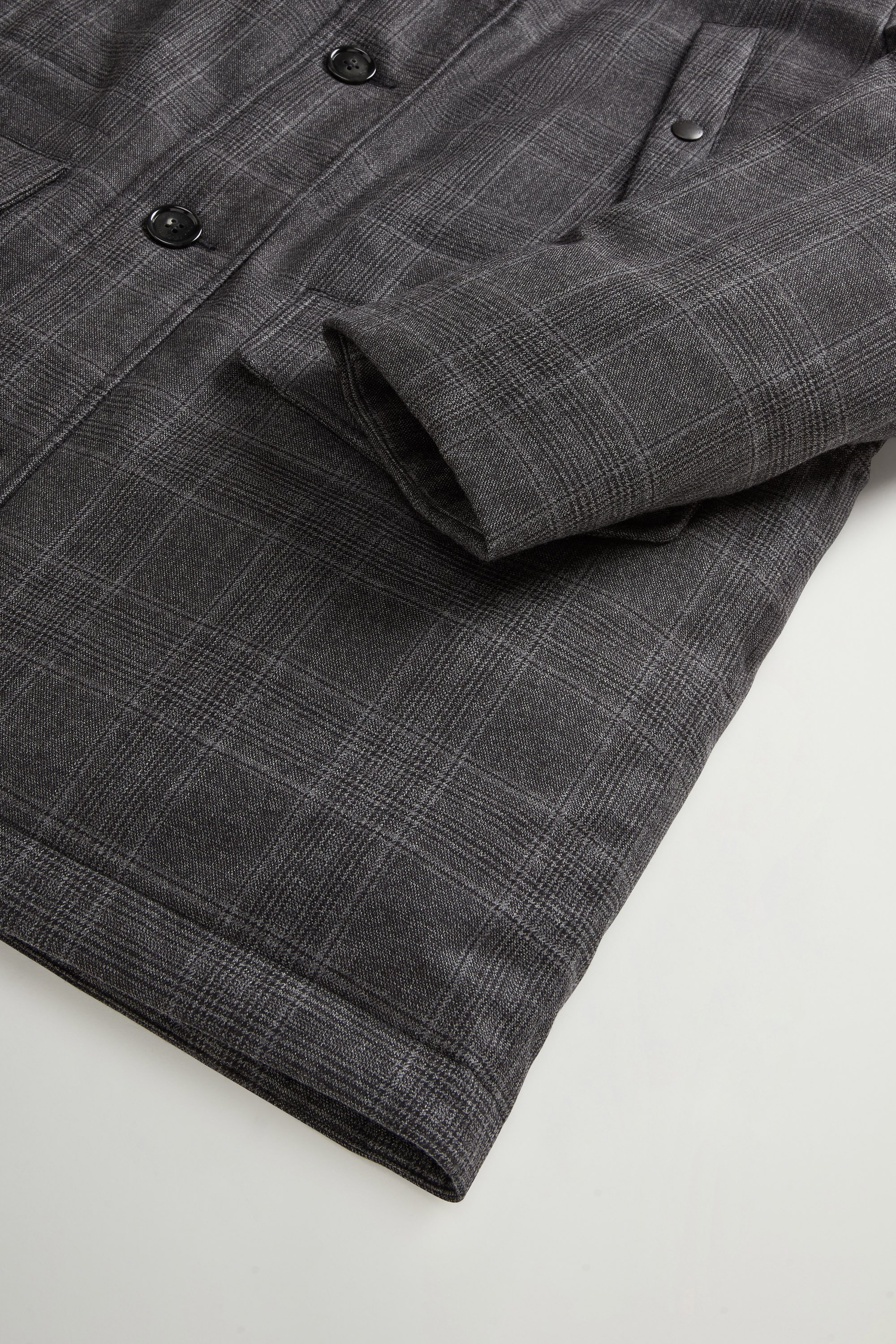 Zelander Prince of Wales Parka in Italian Pure Virgin Wool Gray photo 7 | Woolrich