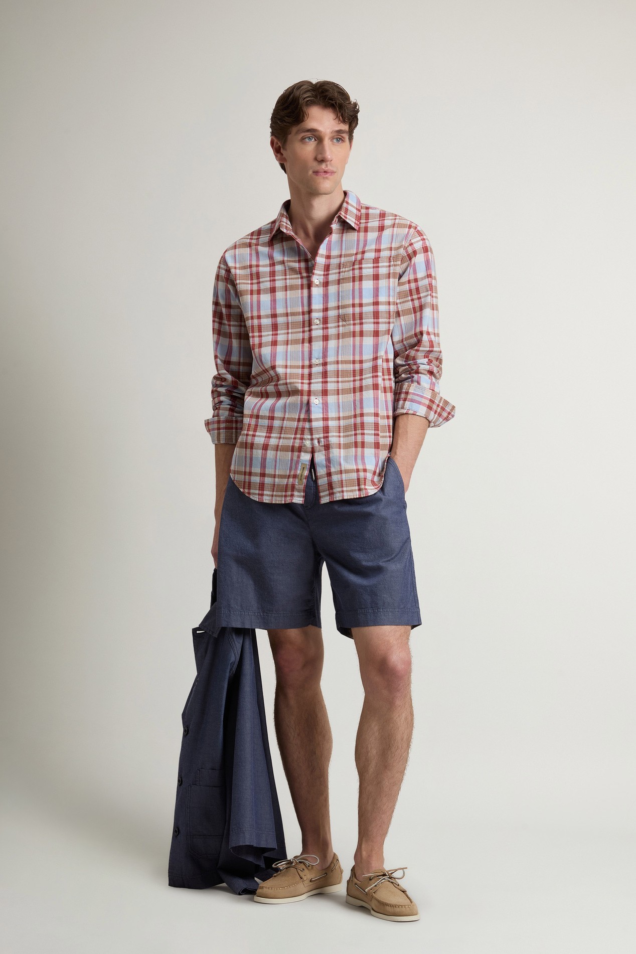SUMMER CHECK WARREN SHIRT Red photo 2 | Woolrich