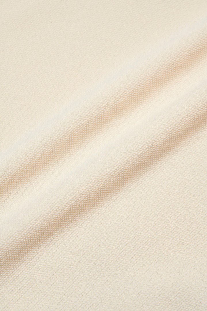 SHEEP PATCH COTTON PIQUE KNIT VEST White photo 3 | Woolrich