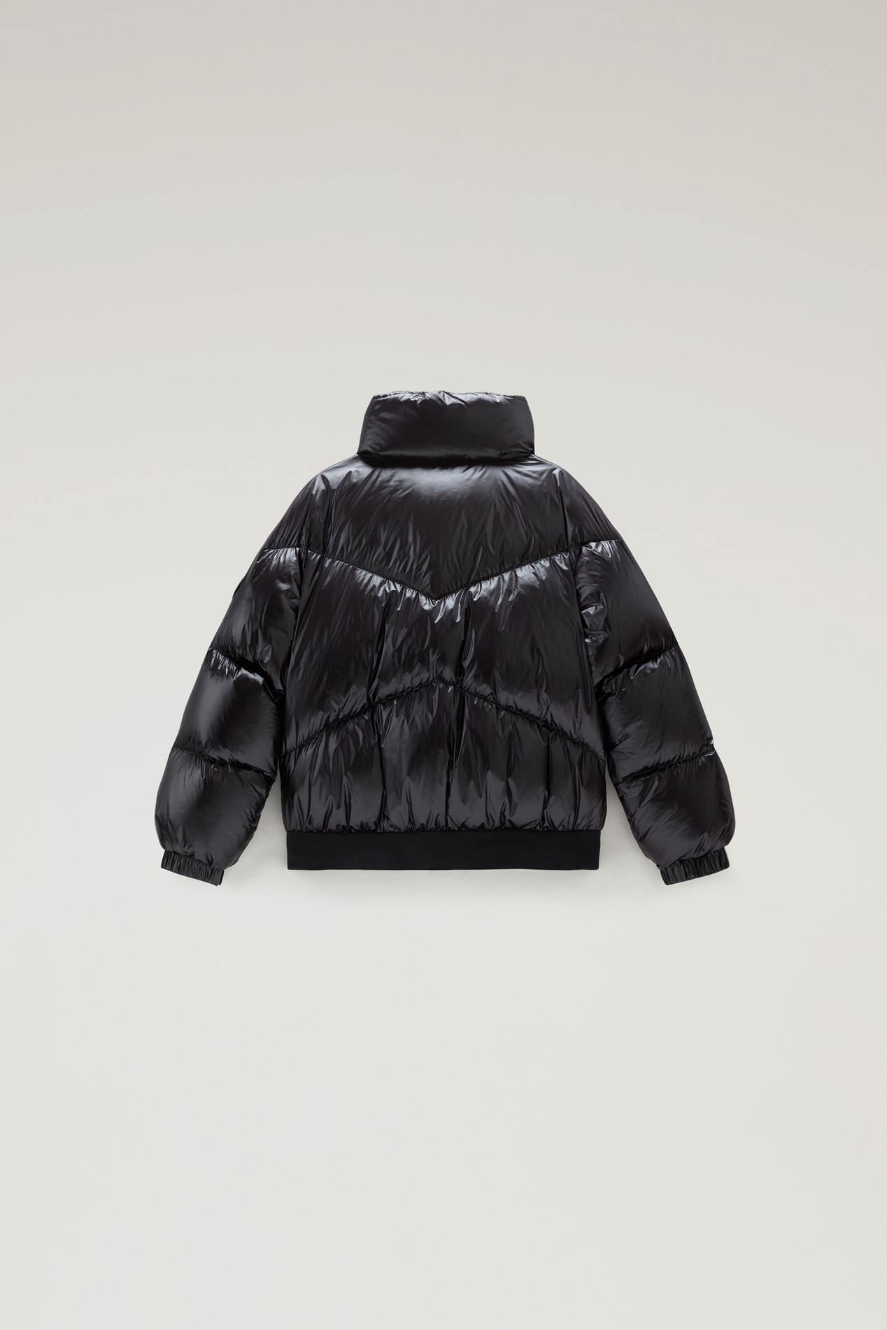 Girls' Aliquippa Down Jacket in Glossy Nylon Black photo 2 | Woolrich