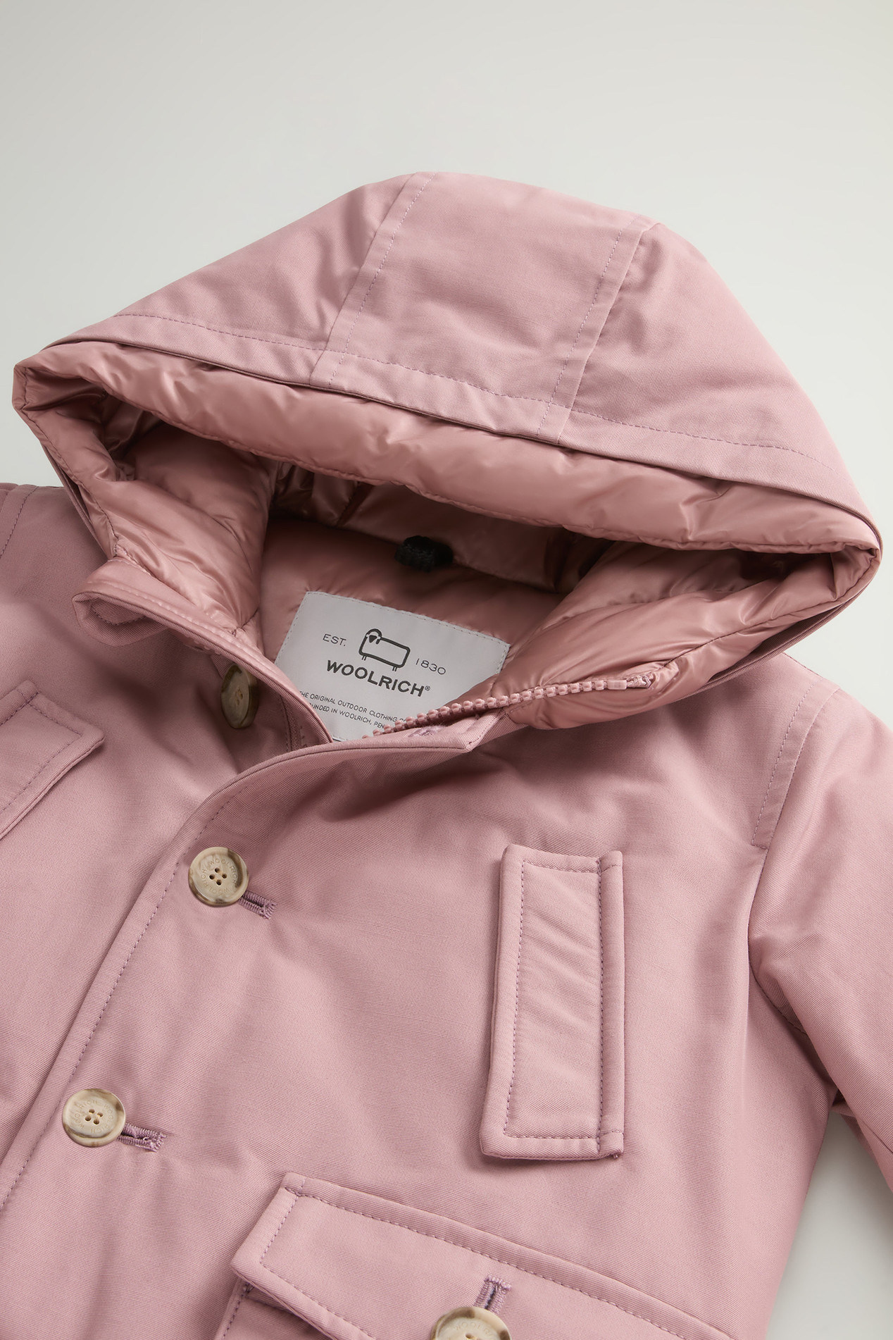 Babies’ Parka in Ramar Cloth Pink photo 3 | Woolrich
