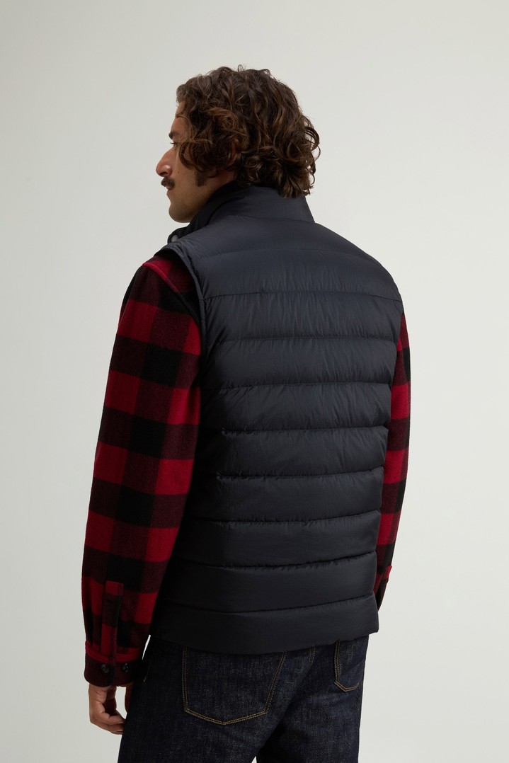 Gilet Bering trapuntato in nylon crinkle Blu photo 3 | Woolrich