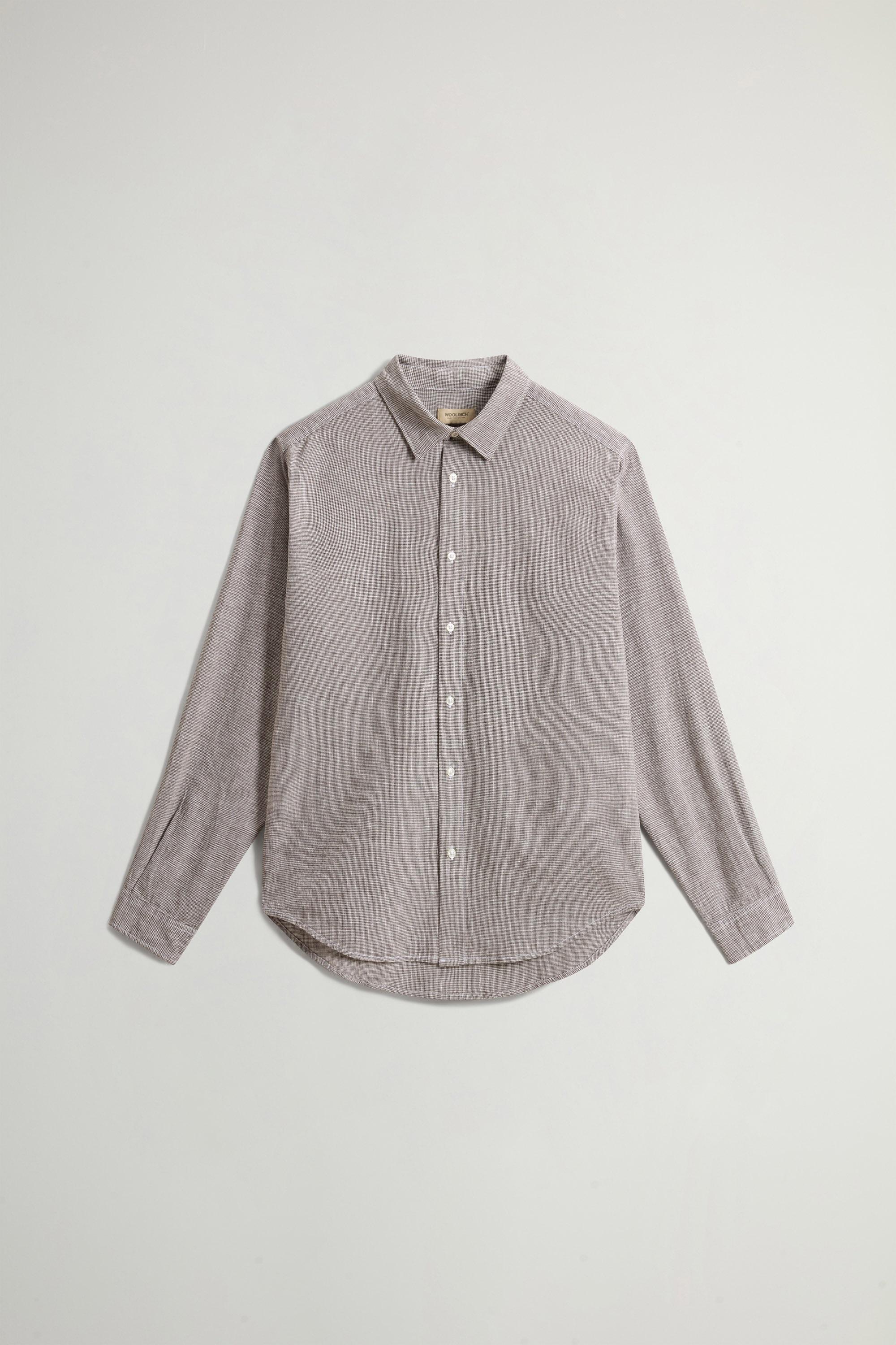 LINEN SHIRT YD Brown photo 5 | Woolrich