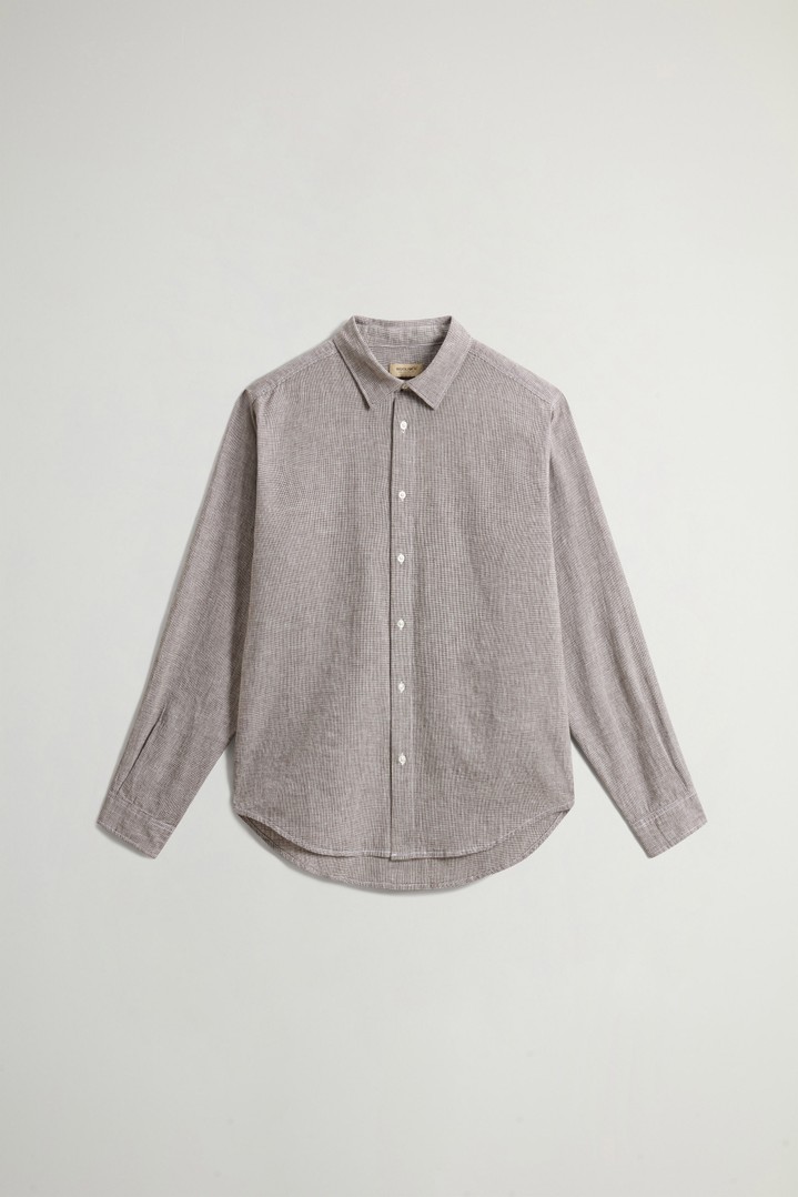 LINEN SHIRT YD Brown photo 5 | Woolrich