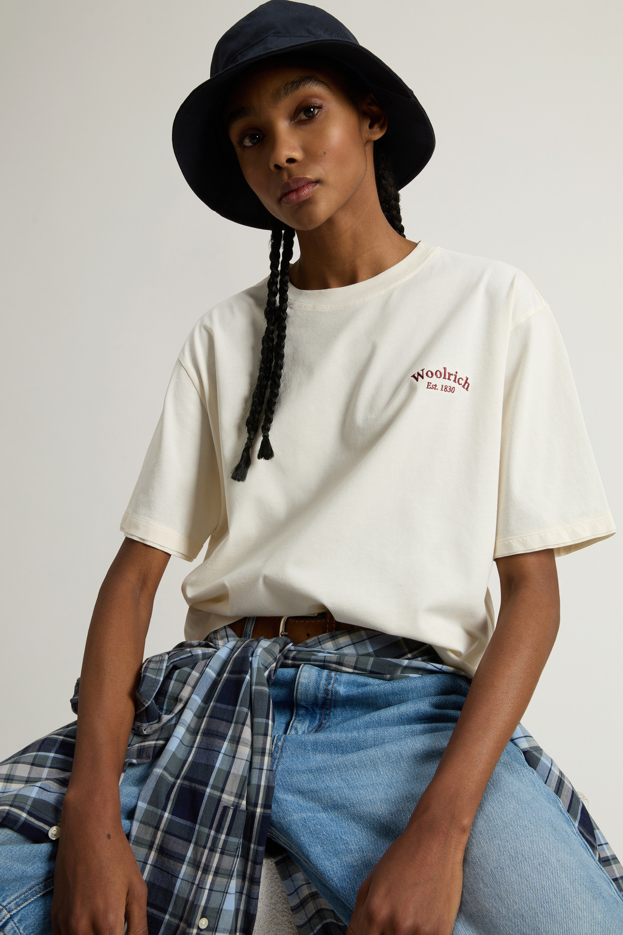 LOGO TEE White photo 4 | Woolrich