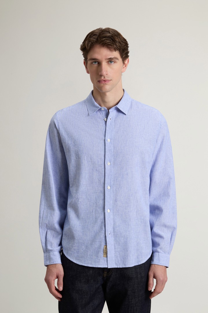 LINEN SHIRT YD Blue photo 1 | Woolrich