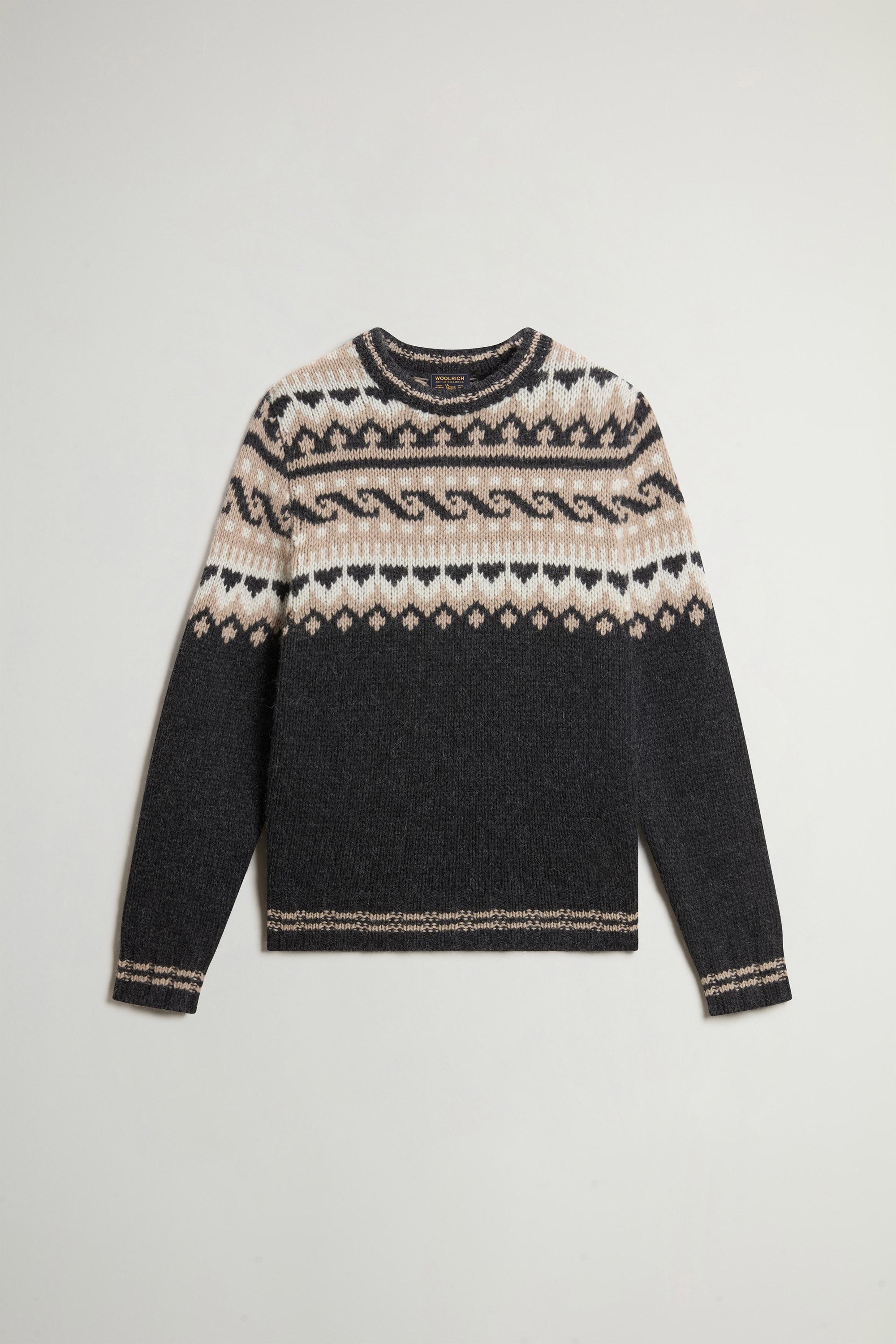 LAMBSWOOL MOHAIR CREWNECK GG4 Gray photo 5 | Woolrich