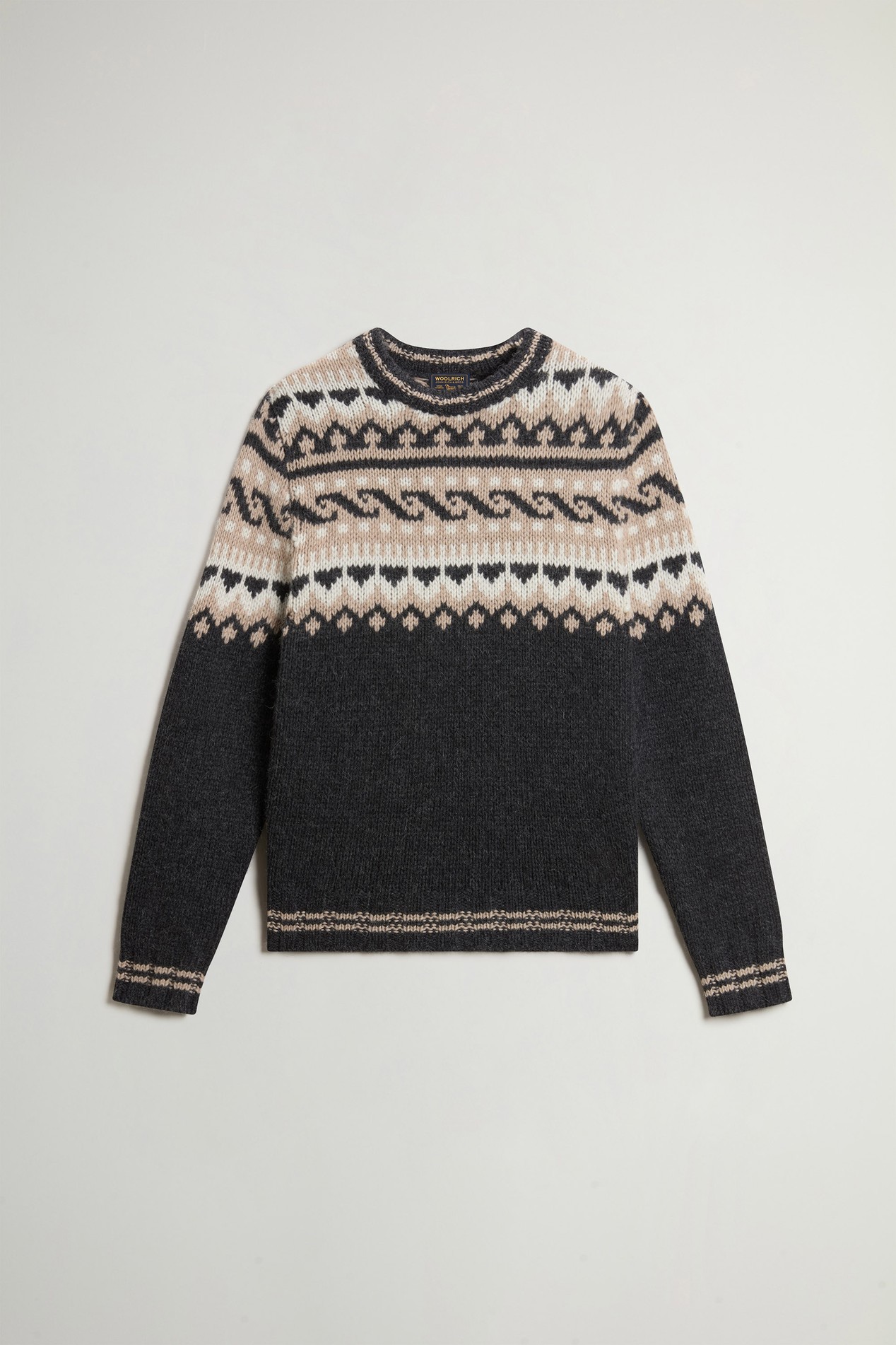 LAMBSWOOL MOHAIR CREWNECK GG4 Gray photo 5 | Woolrich