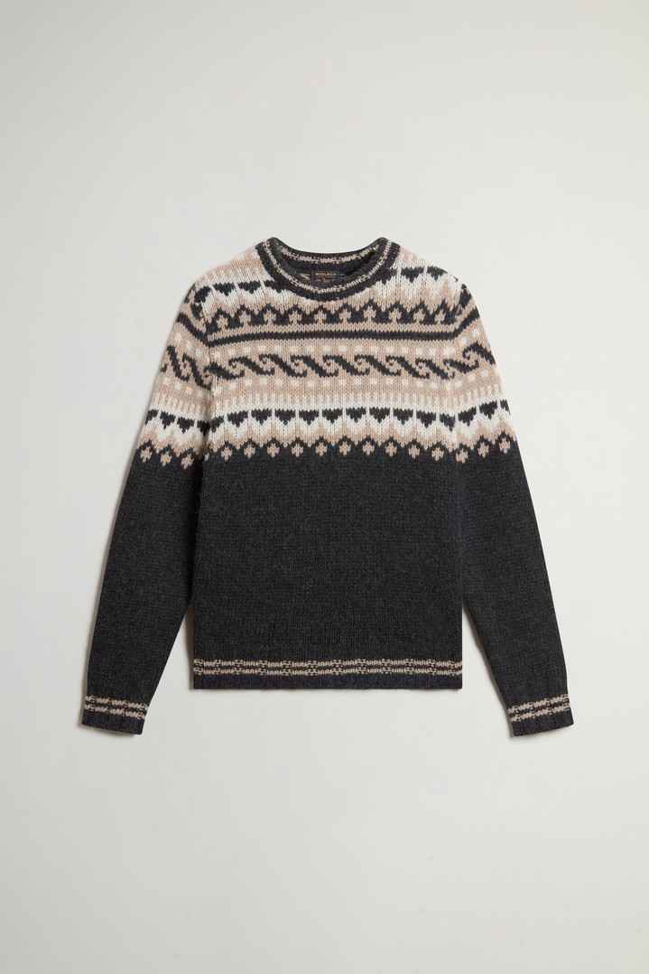 LAMBSWOOL MOHAIR CREWNECK GG4 Gray photo 5 | Woolrich