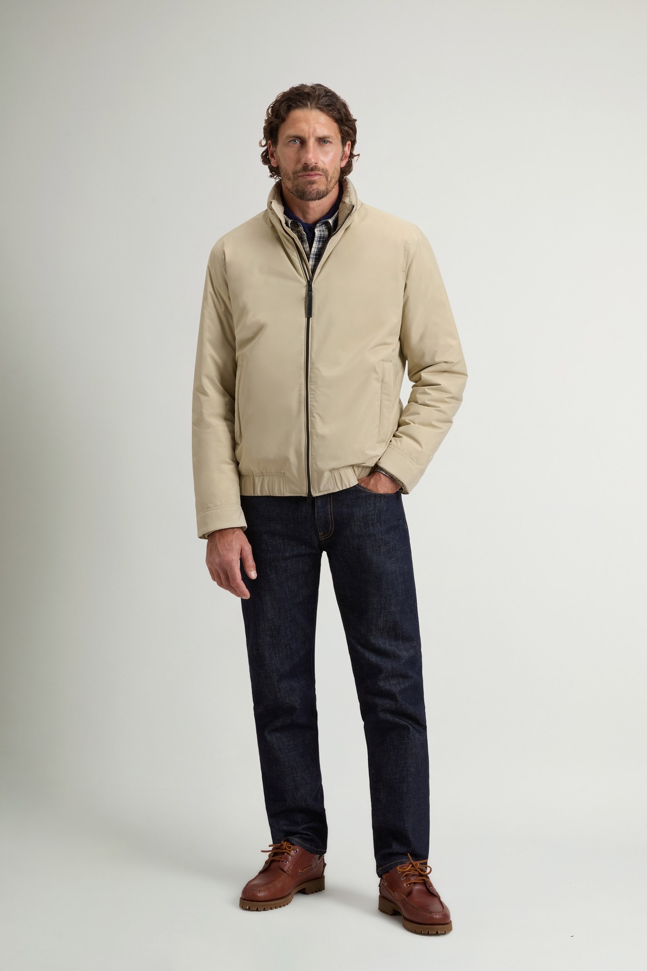 Padded Cloud Bomber Beige photo 2 | Woolrich