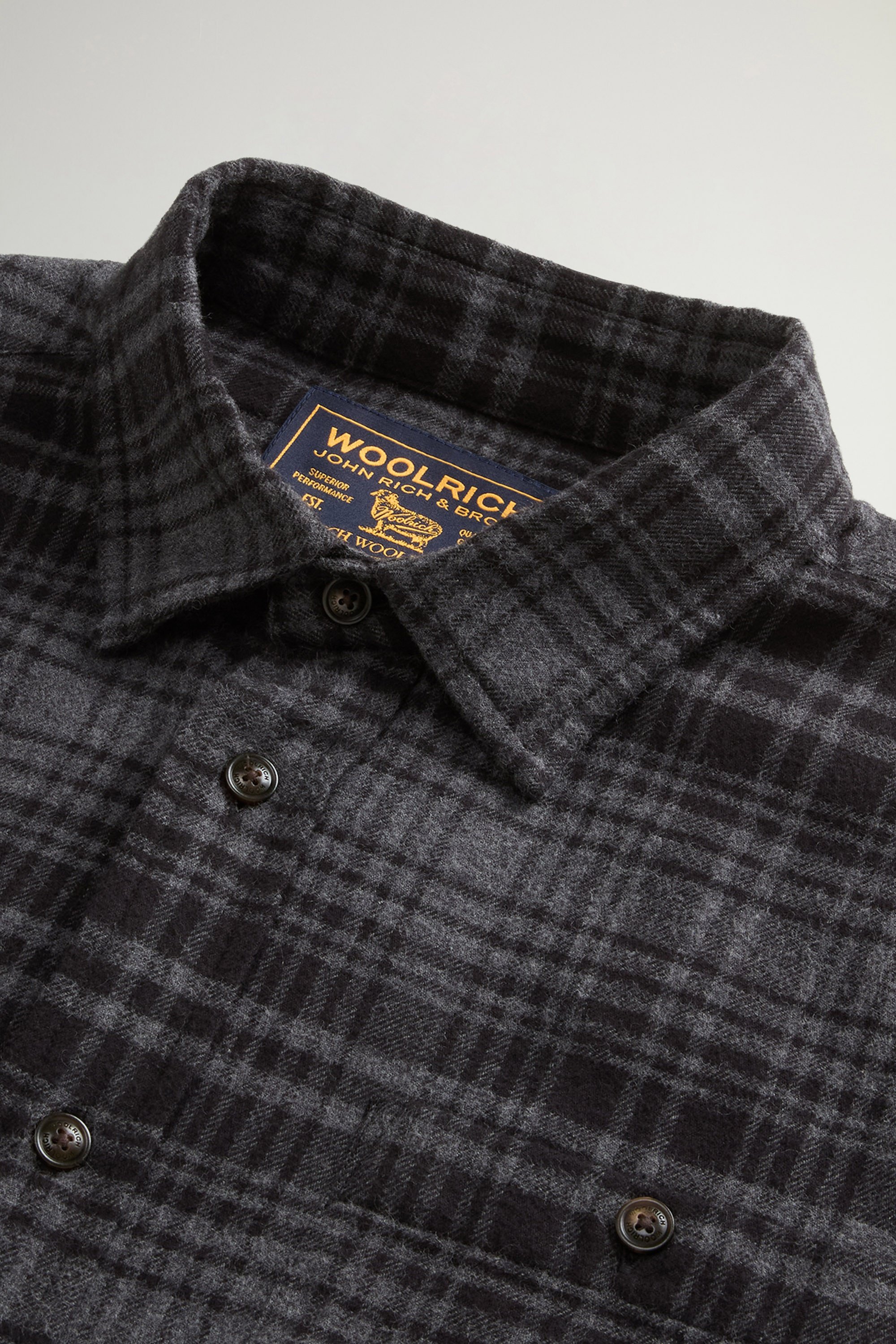 CHECK FLANNEL WARREN SHIRT Grau photo 6 | Woolrich