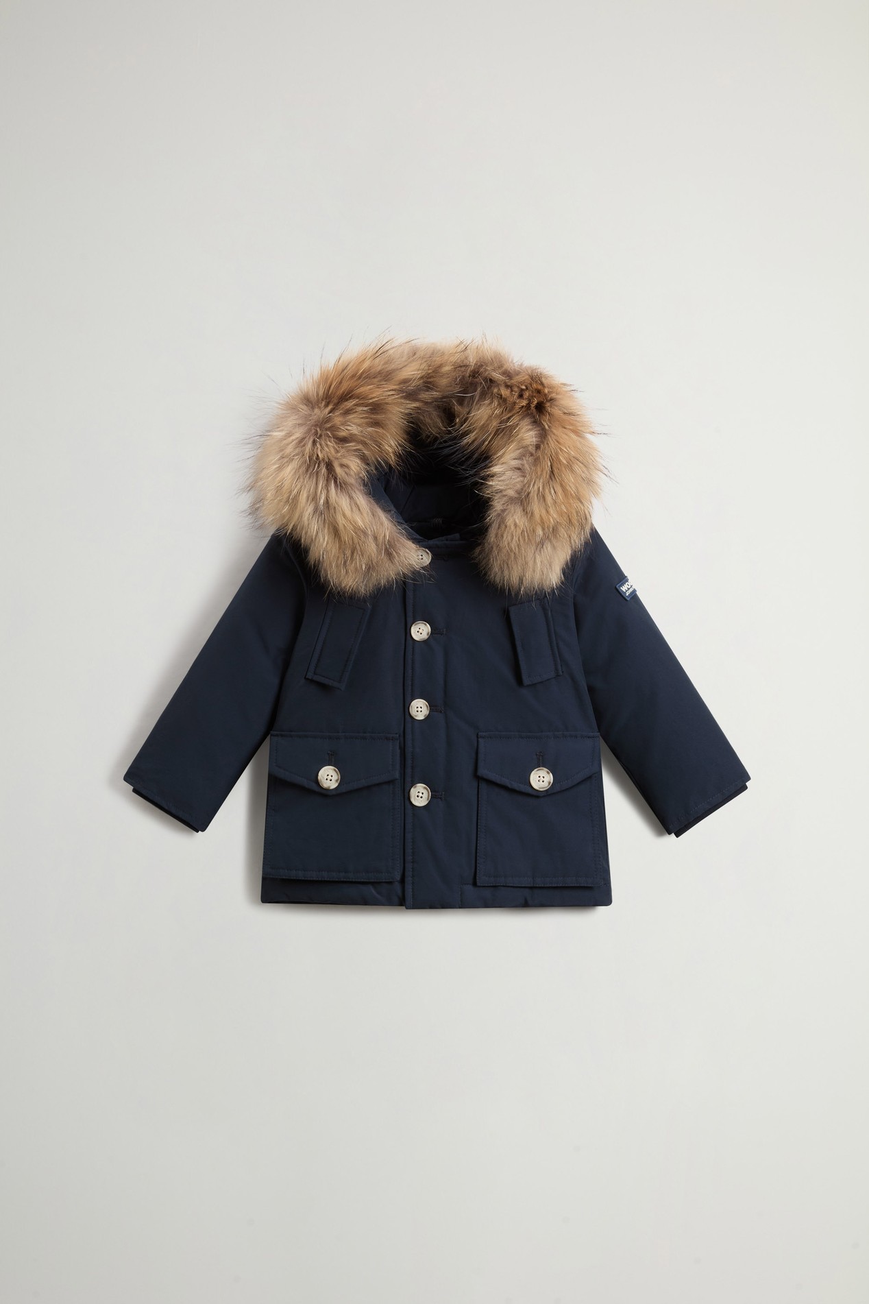 Babies’ Ramar Cloth Parka with Removable Fur Detail Blue photo 1 | Woolrich