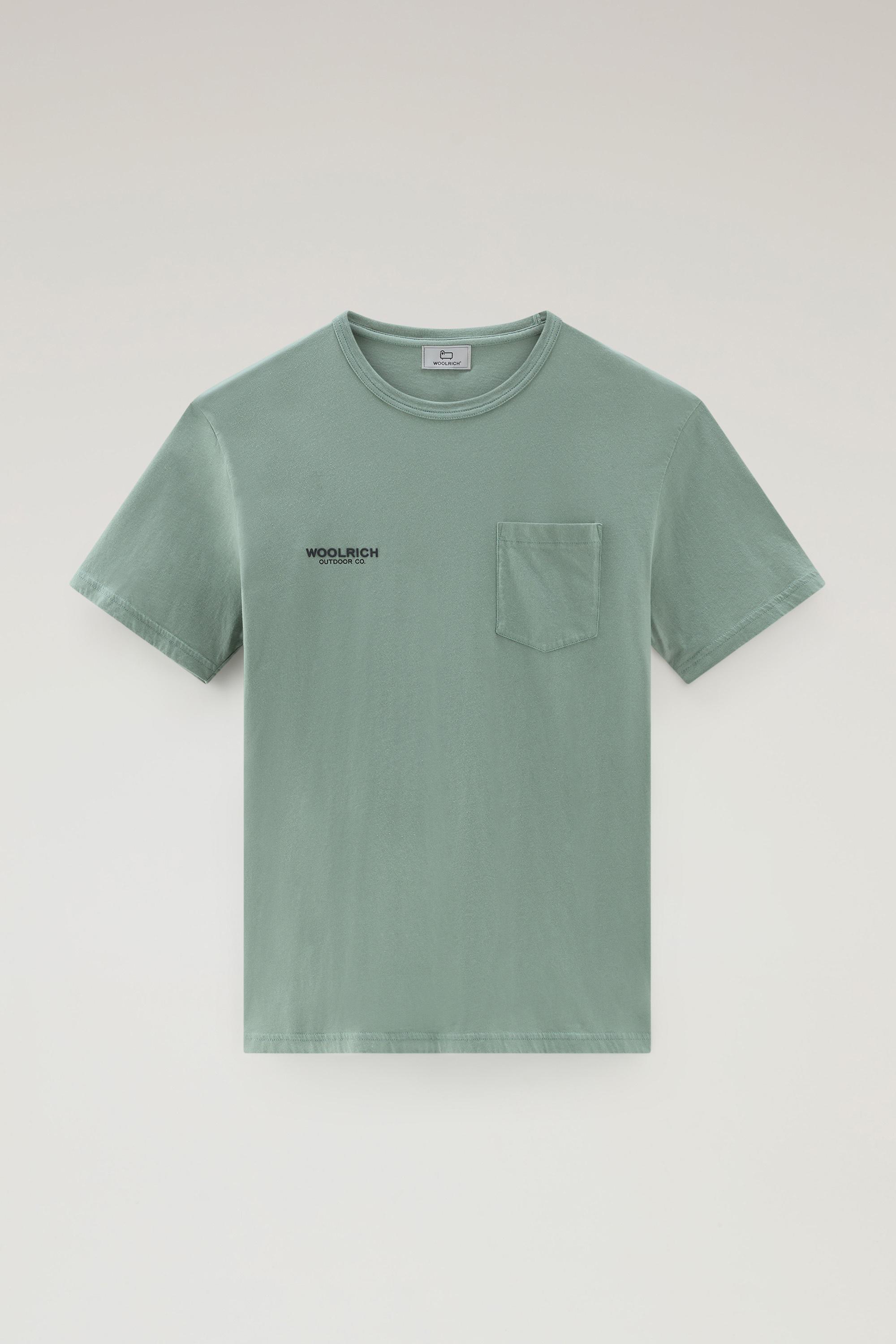 Safari t-shirt in pure cotton Green photo 1 | Woolrich