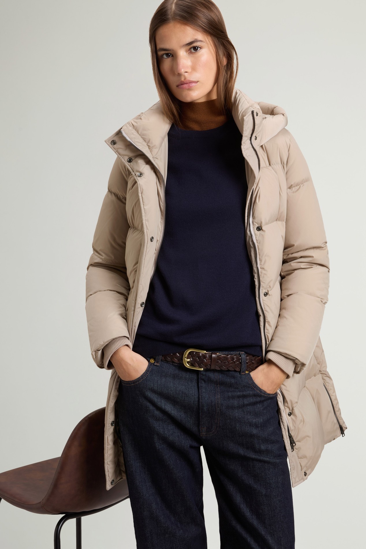 Long Kelly Down Jacket Gray photo 8 | Woolrich
