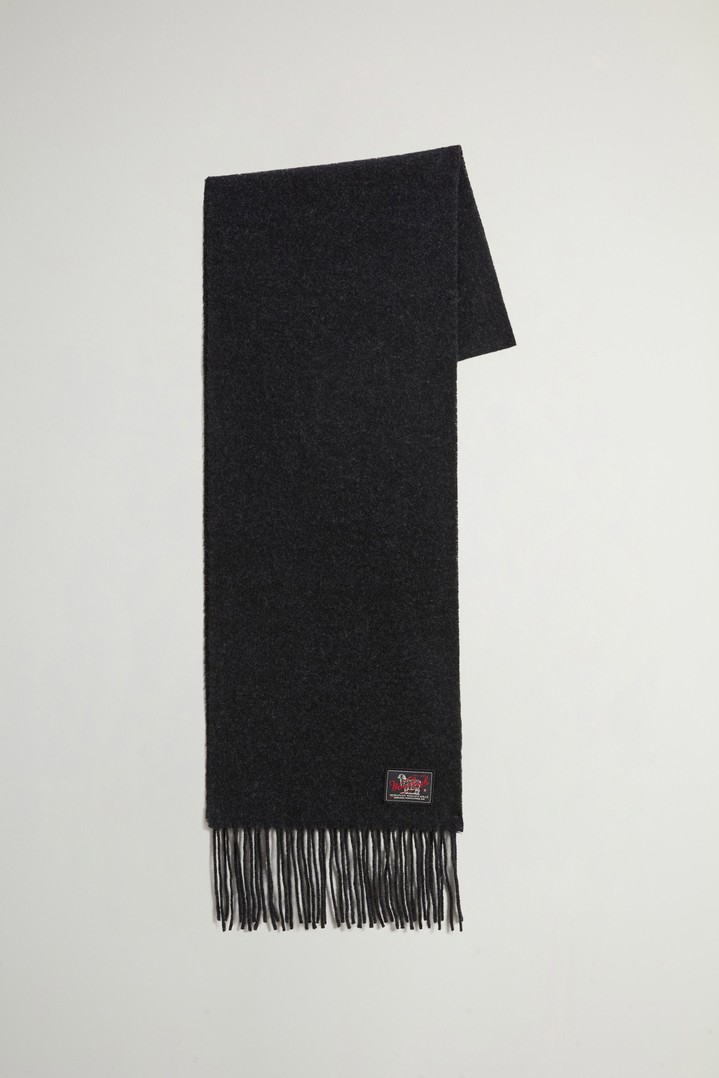 Checked Scarf in Pure Wool Green photo 1 | Woolrich