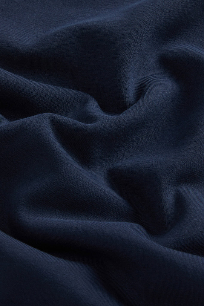 Hooded Sweatshirt in Cotton-Blend Interlock Blue photo 6 | Woolrich