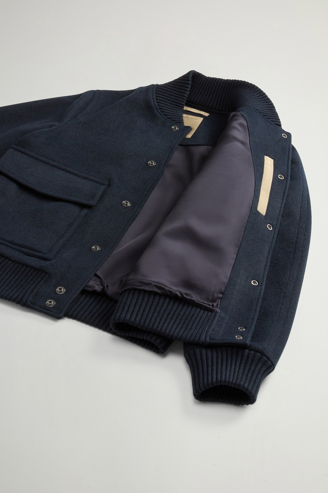 Miles Bomber Jacket in Wool Blend Blue photo 8 | Woolrich