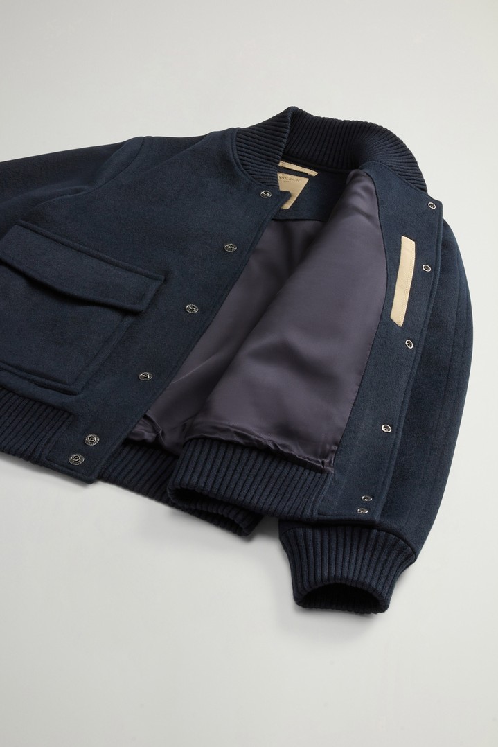 Miles Bomber Jacket in Wool Blend Blue photo 8 | Woolrich