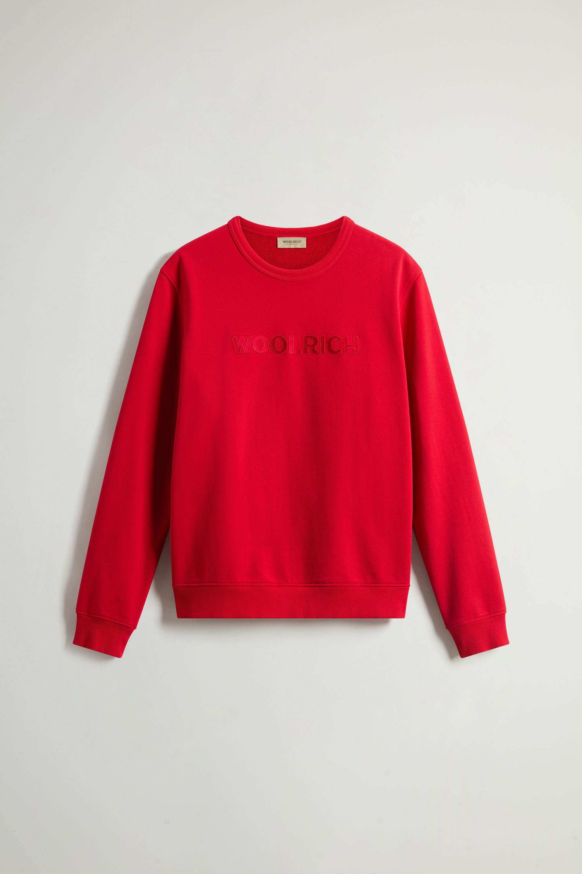Crewneck Sweatshirt in Light Cotton-Blend Fabric Red photo 5 | Woolrich