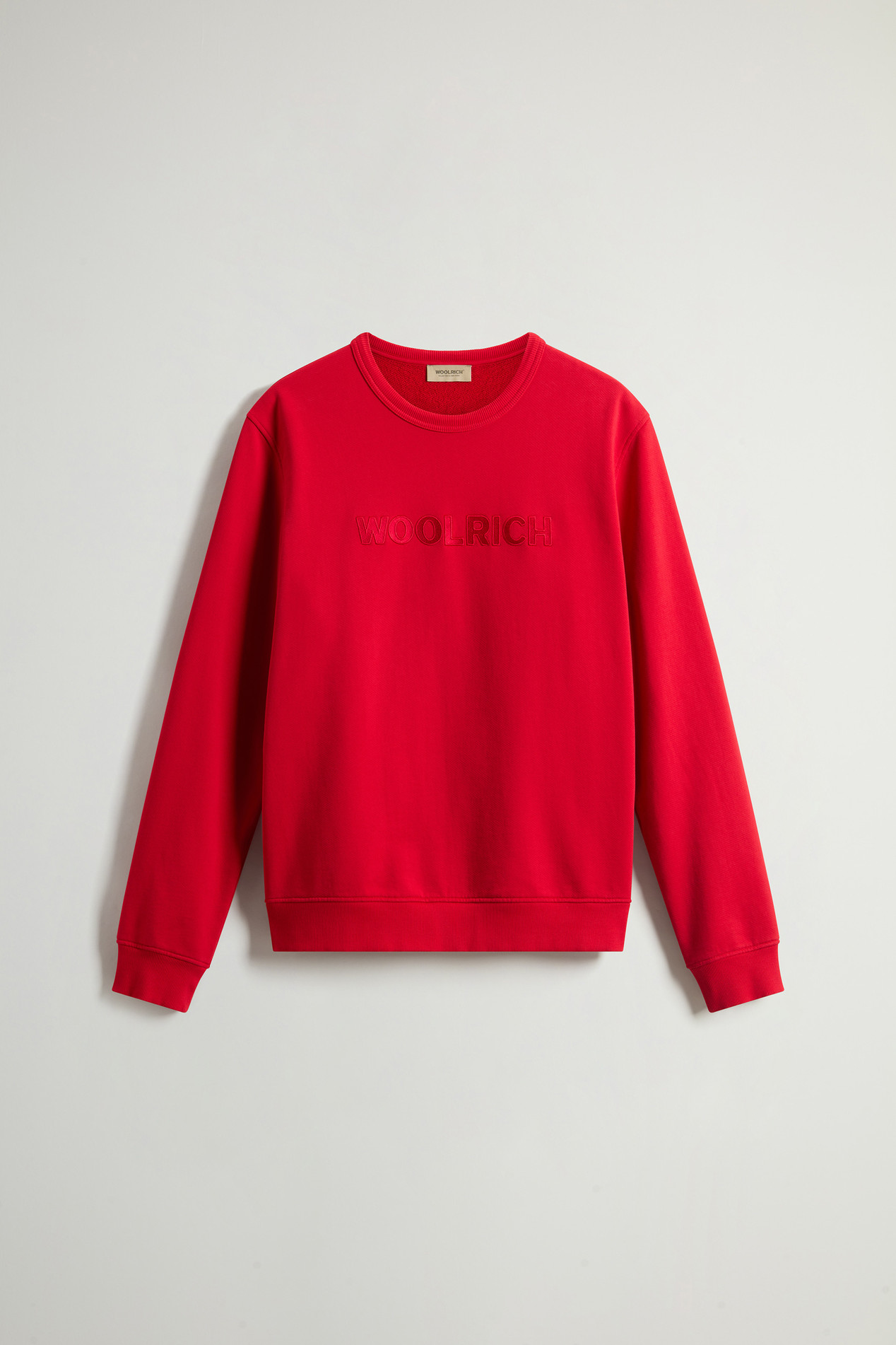 Crewneck Sweatshirt in Light Cotton-Blend Fabric Red photo 5 | Woolrich