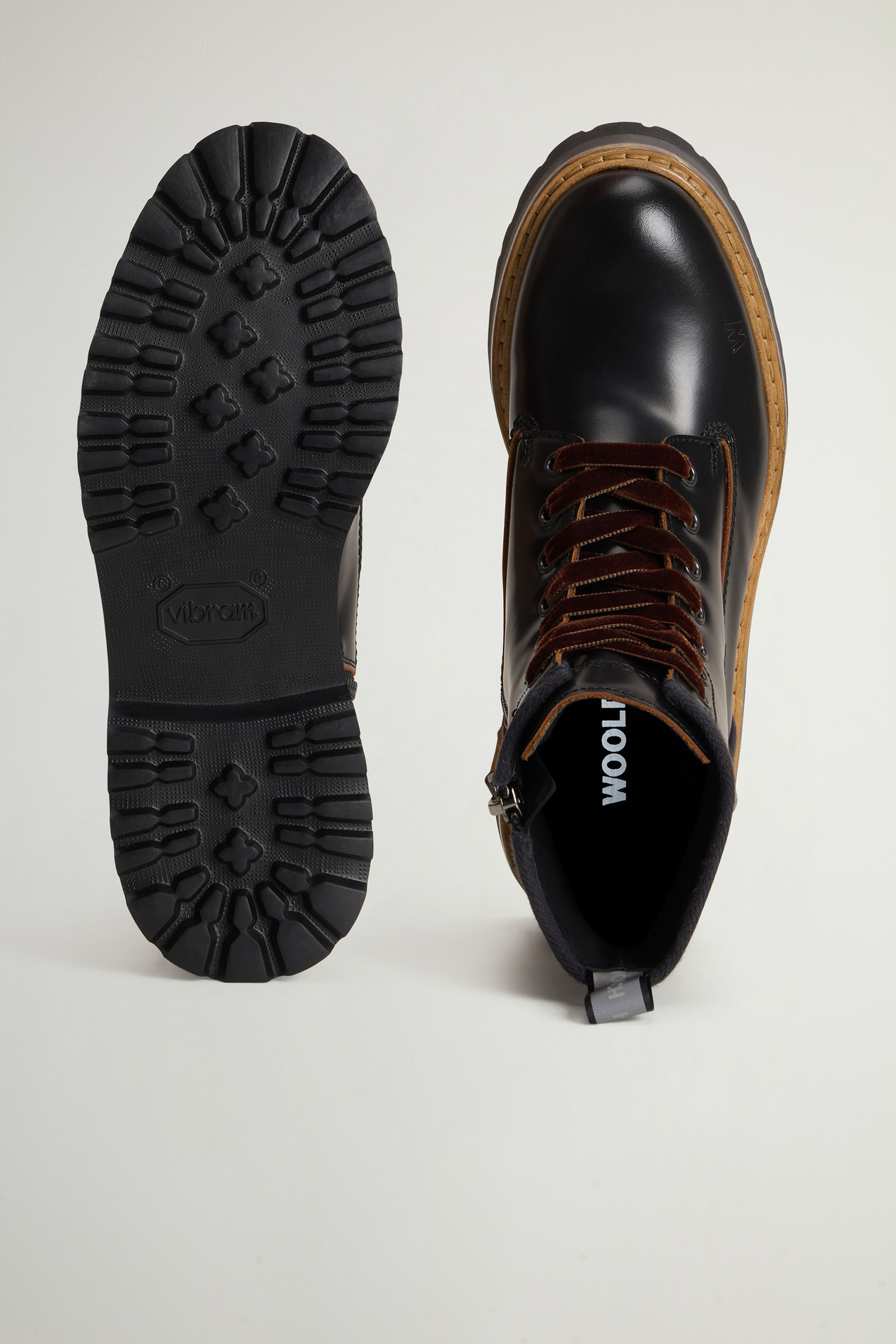 Main Combat Boots in Leather Black photo 4 | Woolrich