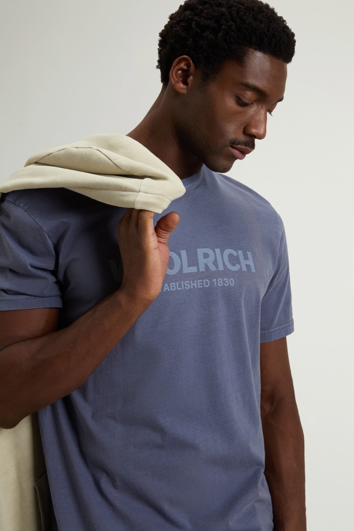 LIGHT GD T-SHIRT Blue photo 4 | Woolrich