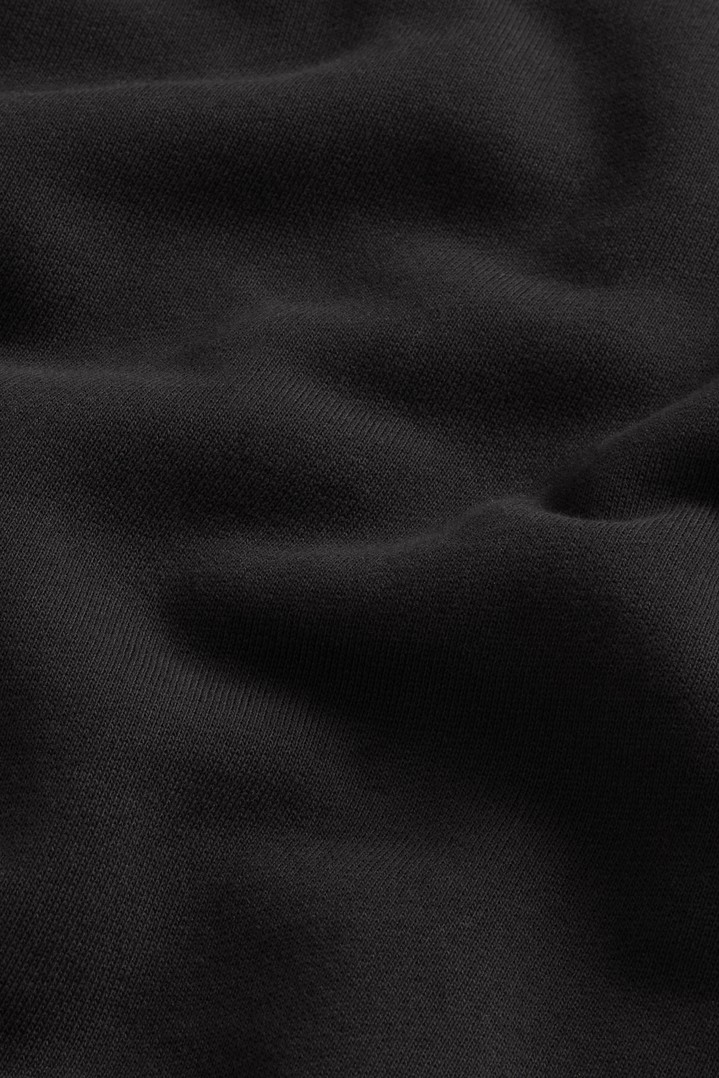 Crewneck Sweatshirt in Pure Cotton Black photo 7 | Woolrich