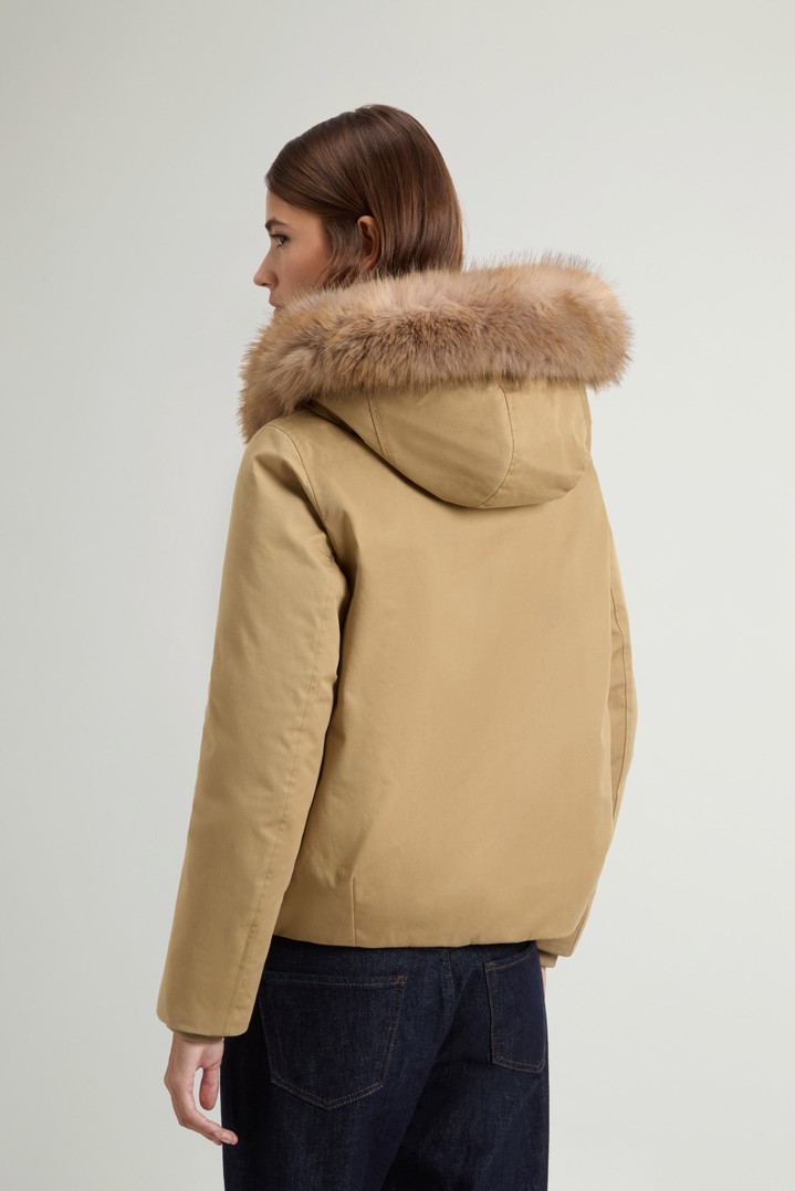 Short Padded Parka in Best Cotton Beige photo 3 | Woolrich